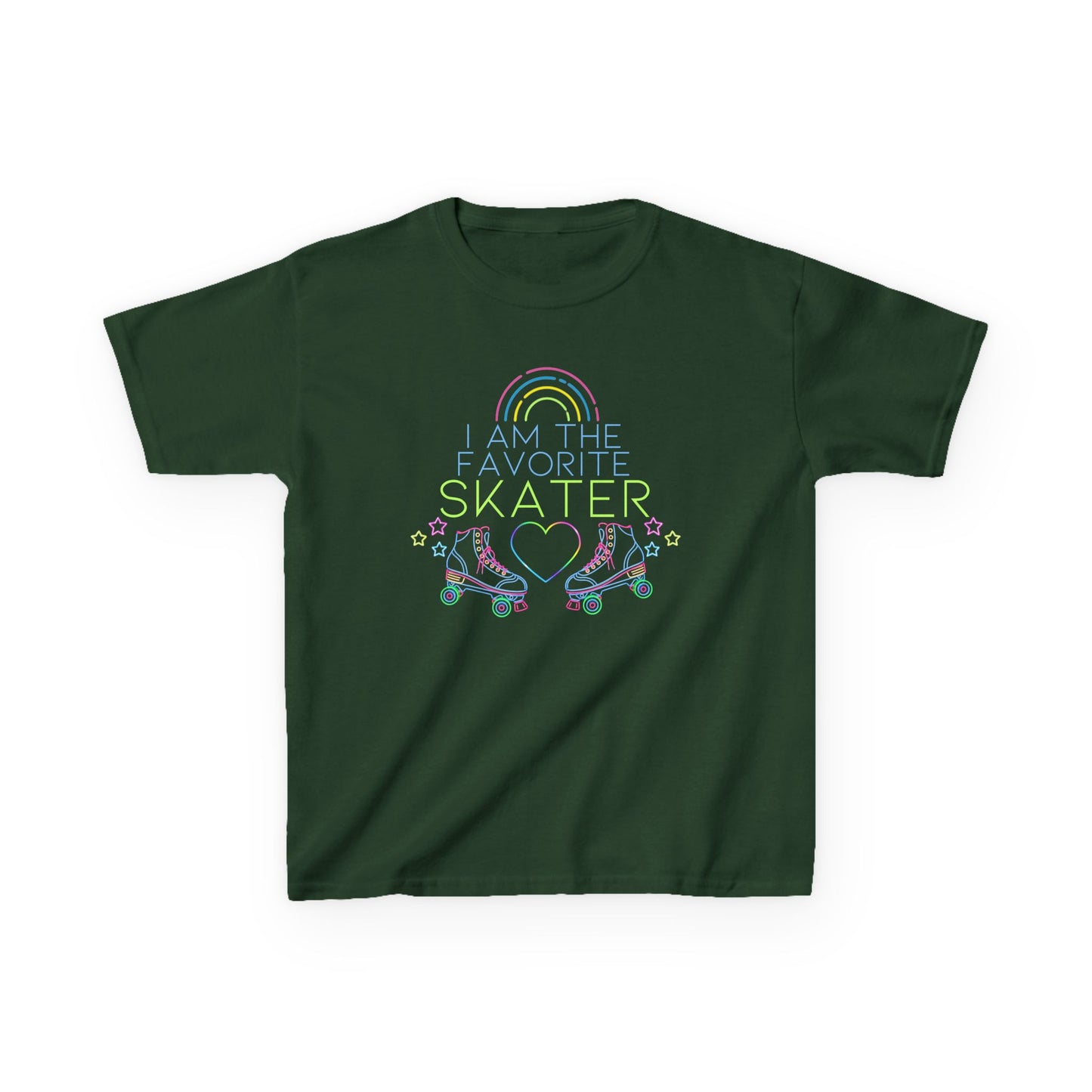 Kid's "I Am The Favorite Skater" Birthday Party T-Shirt, Roller Skating Tee
