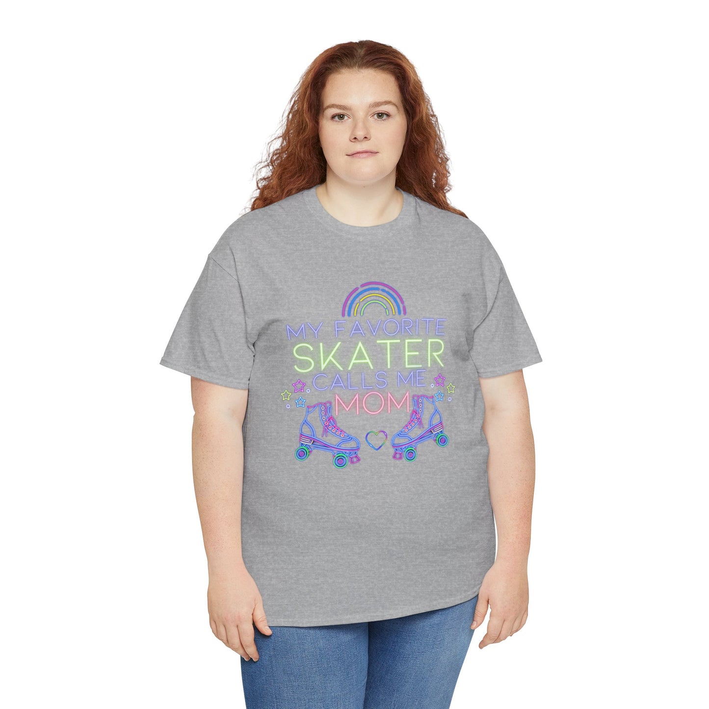 Women's "My Favorite Skater Calls Me Mom" Roller Skating Tee for Mothers