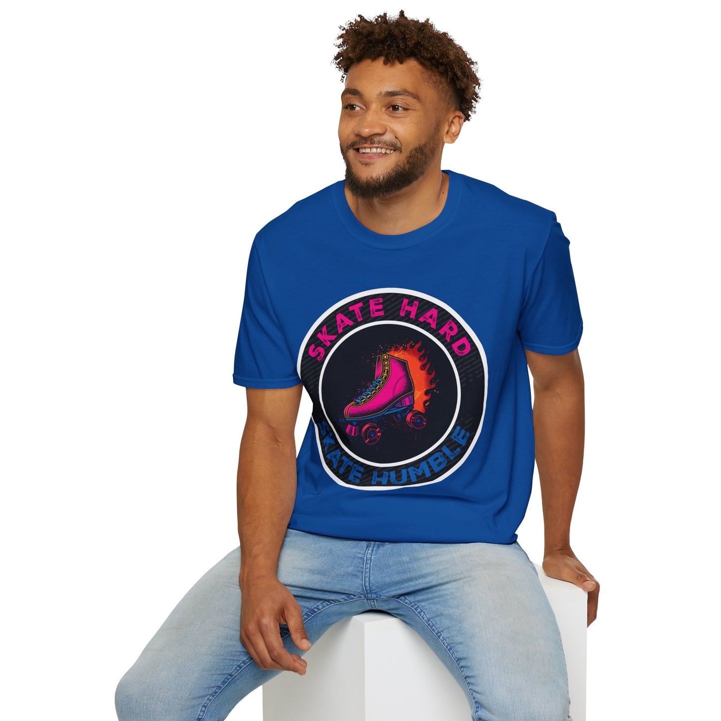Adult "Skate Hard Skate Humble" T-Shirt - United Skates of America - Wickliffe, OH