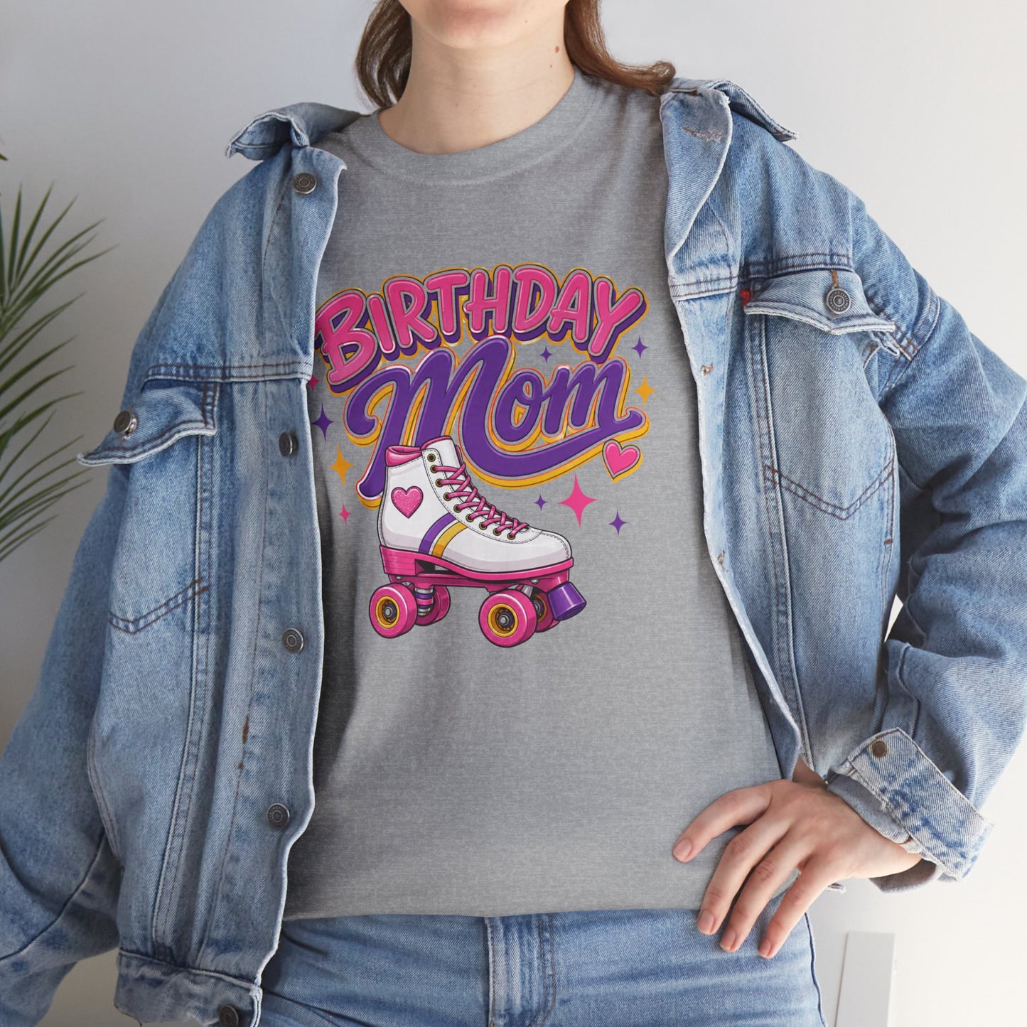 Women's Roller Skating Birthday T-Shirt - Birthday Mom - Retro Skate Tee