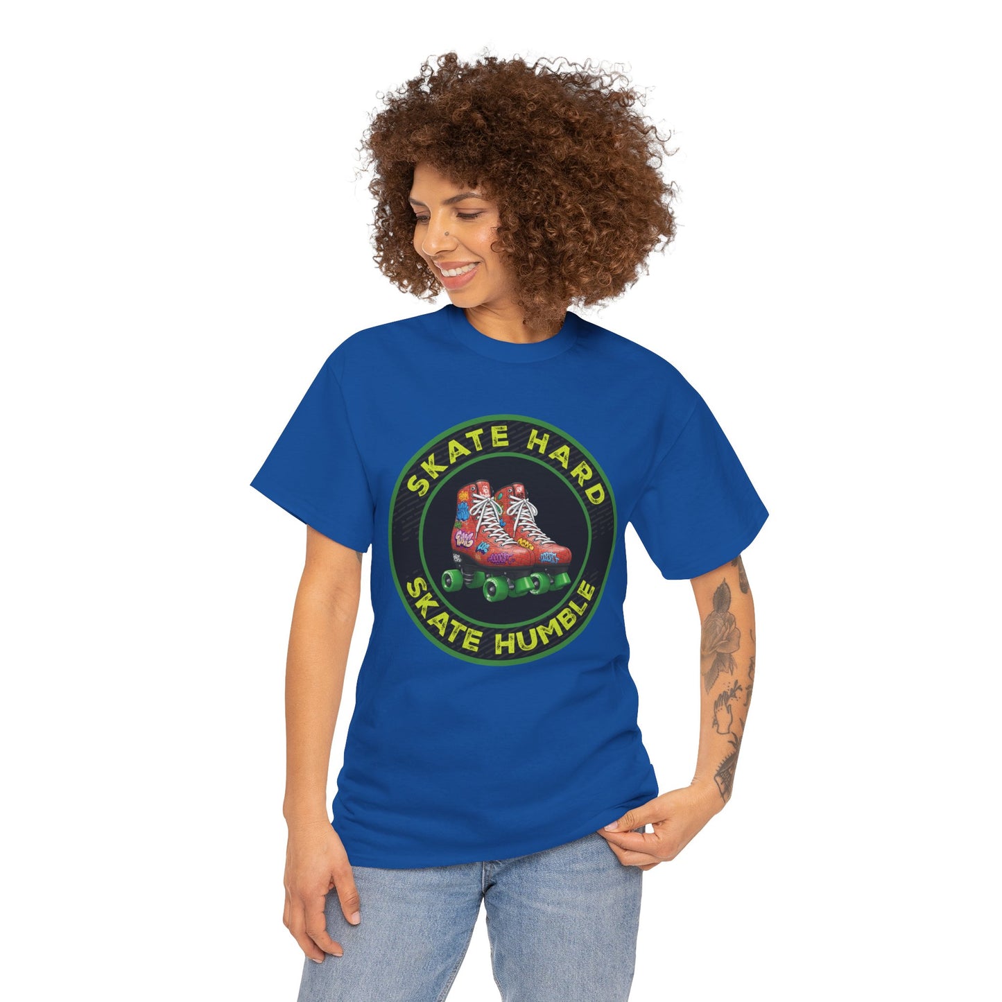 Adult "Skate Hard Skate Humble" Roller Skating T-Shirt