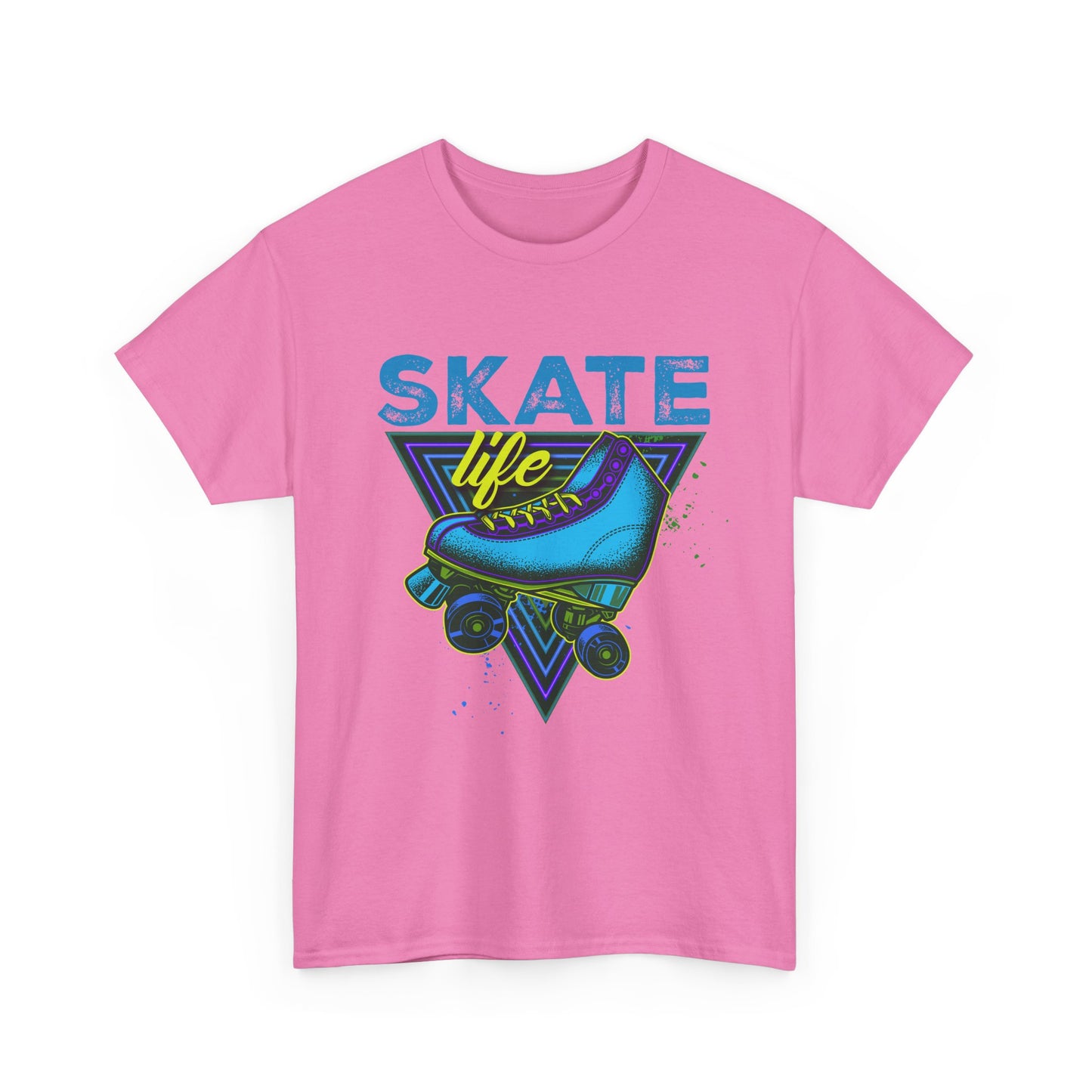 Unisex Roller Skating T-Shirt "Skate Life" Blue Graphic
