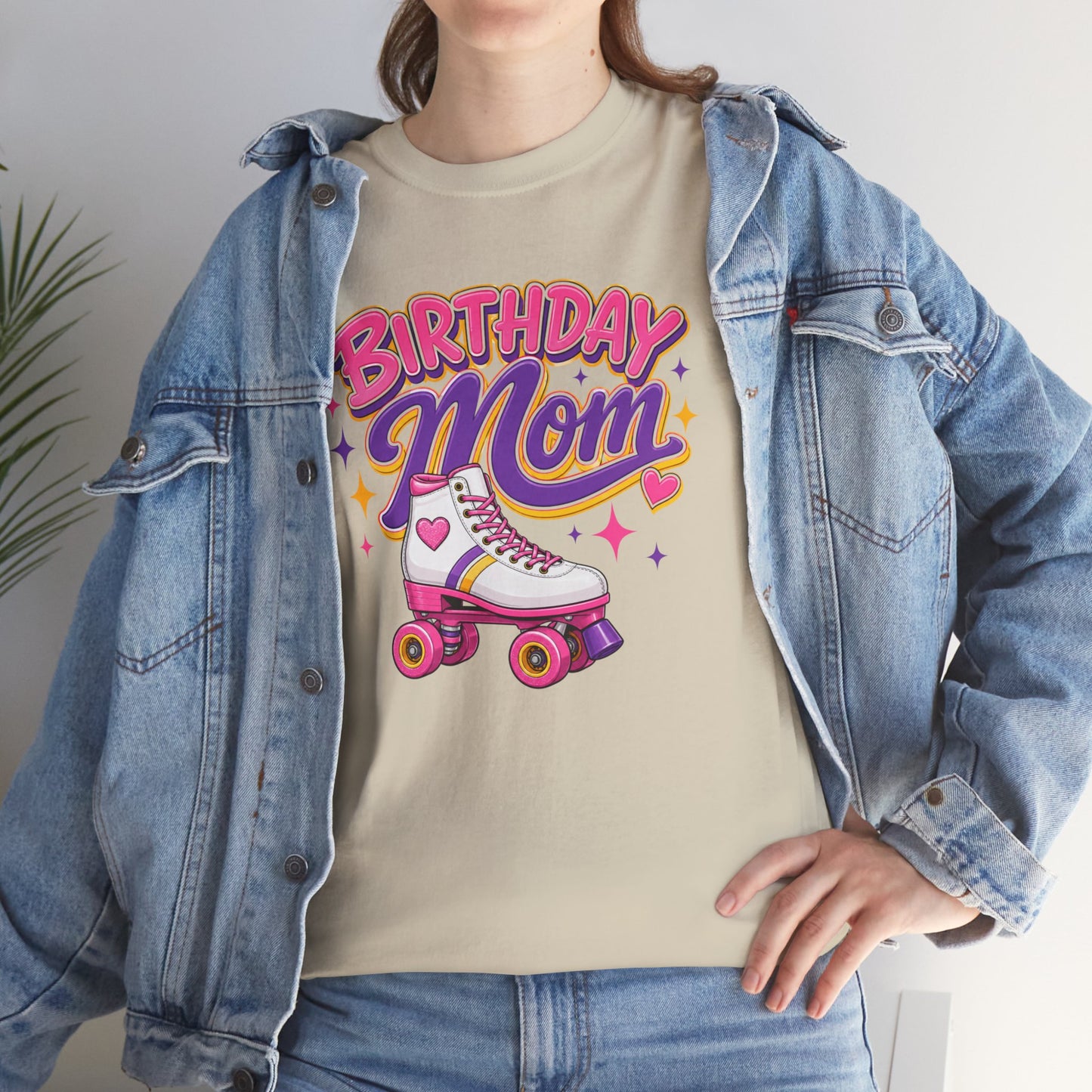 Women's Roller Skating Birthday T-Shirt - Birthday Mom - Retro Skate Tee