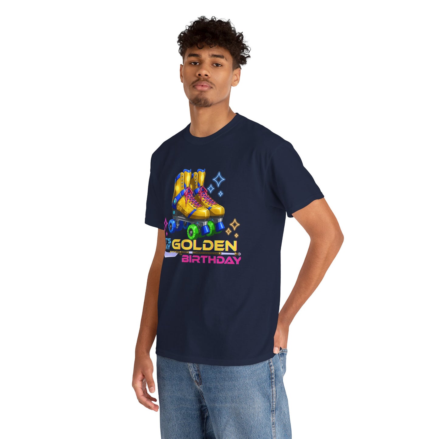 Golden Birthday - Adult Roller Skate Graphic T-Shirt – 100% Cotton