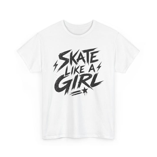 Adult Skate Like a Girl T-Shirt for Women | Roller Skating, Roller Derby, Ice Skating & Hockey Tee