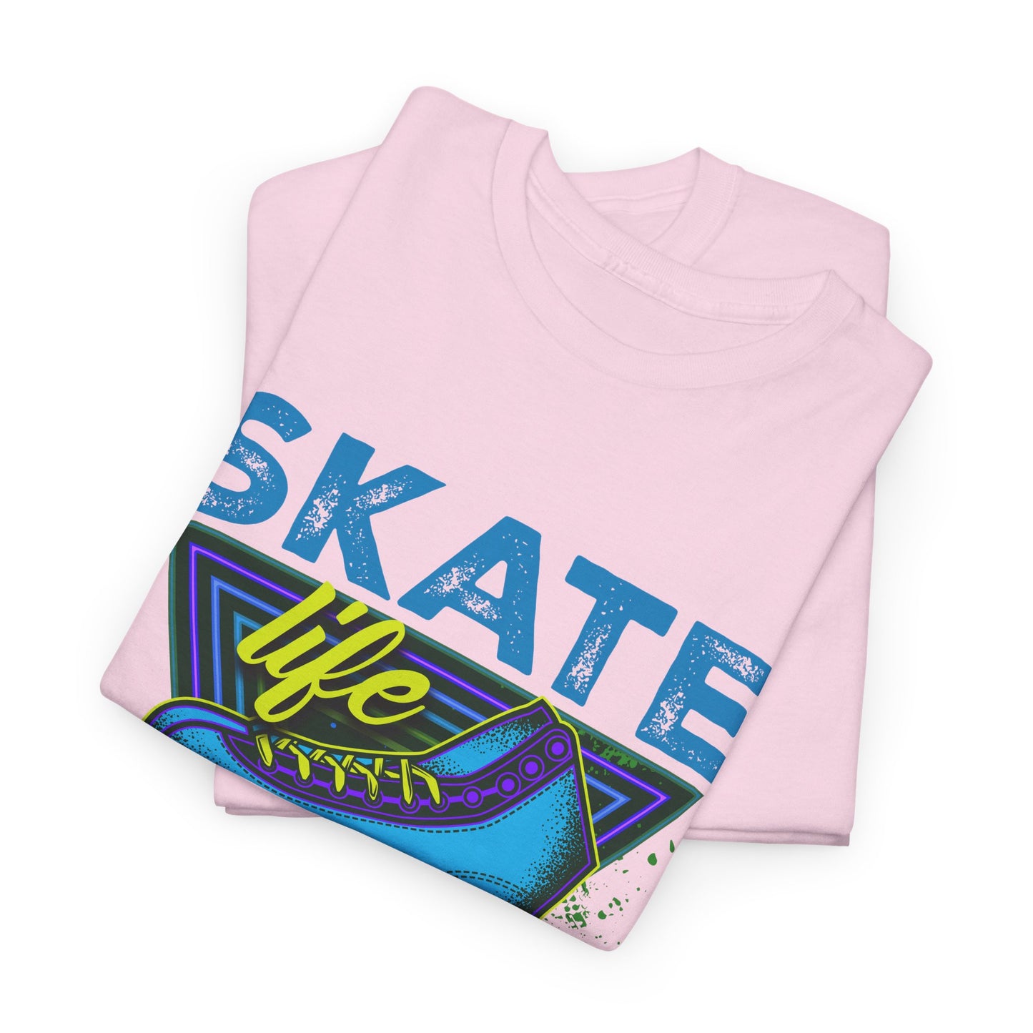Unisex Roller Skating T-Shirt "Skate Life" Blue Graphic