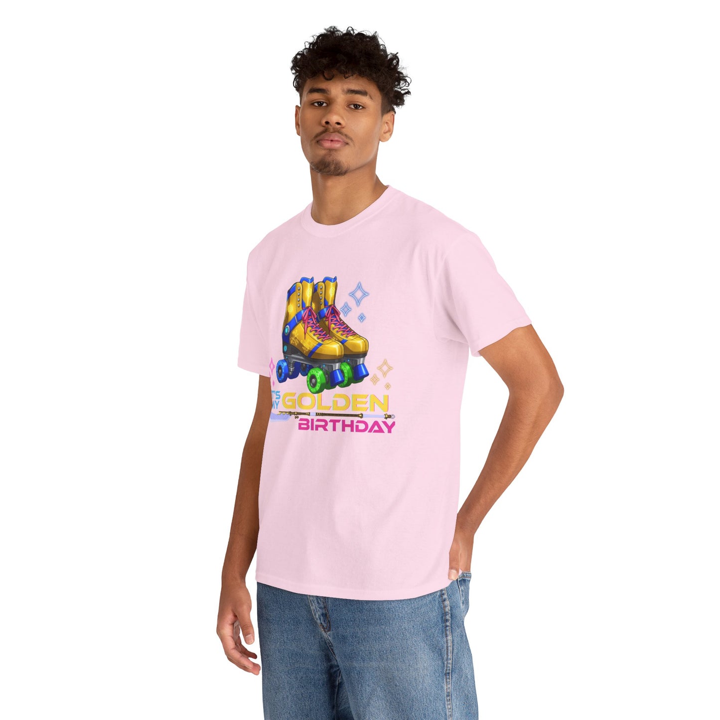 Golden Birthday - Adult Roller Skate Graphic T-Shirt – 100% Cotton