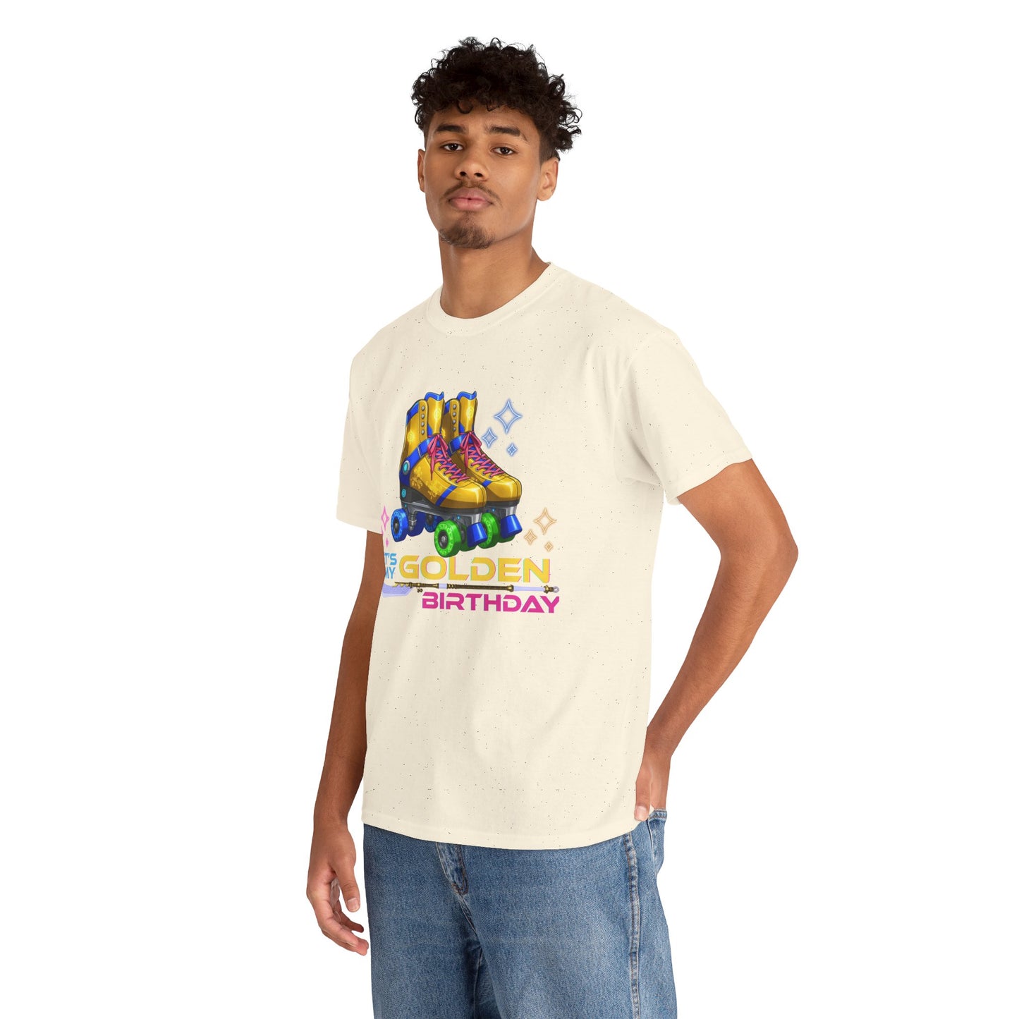 Golden Birthday - Adult Roller Skate Graphic T-Shirt – 100% Cotton