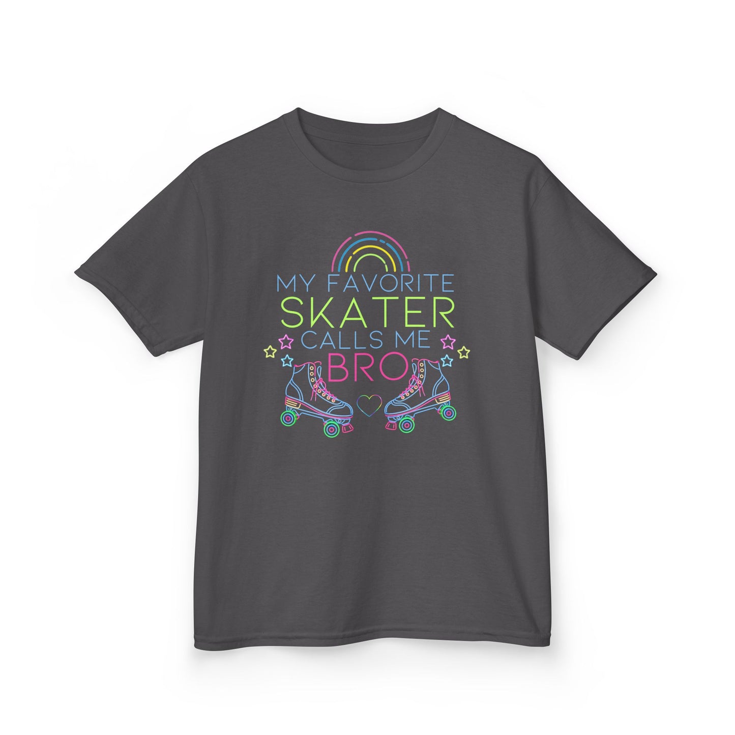 Boy's Roller Skating T-Shirt - My Favorite Skater Calls Me Bro - Birthday Party Shirt for Skaters