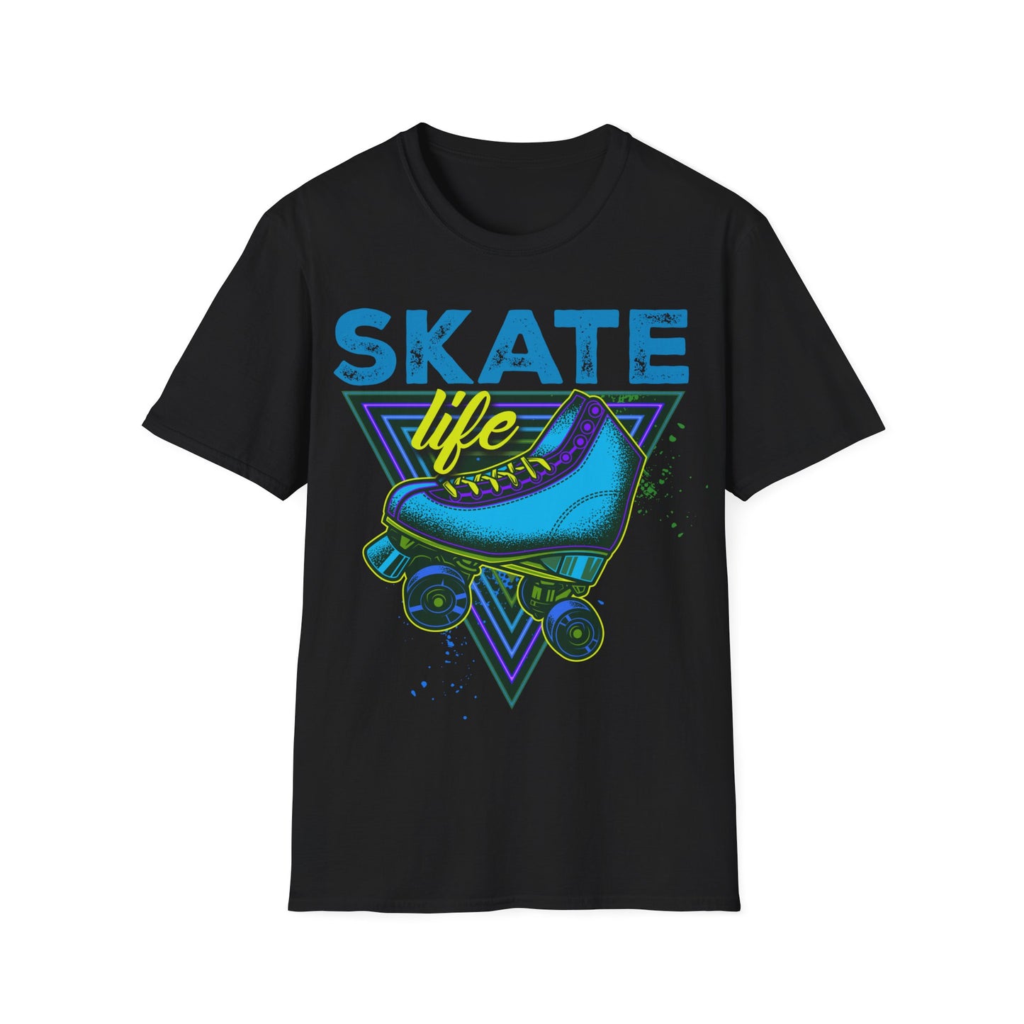 Adult "Skate Life" T-Shirt - United Skates - Raleigh, NC (Blue)