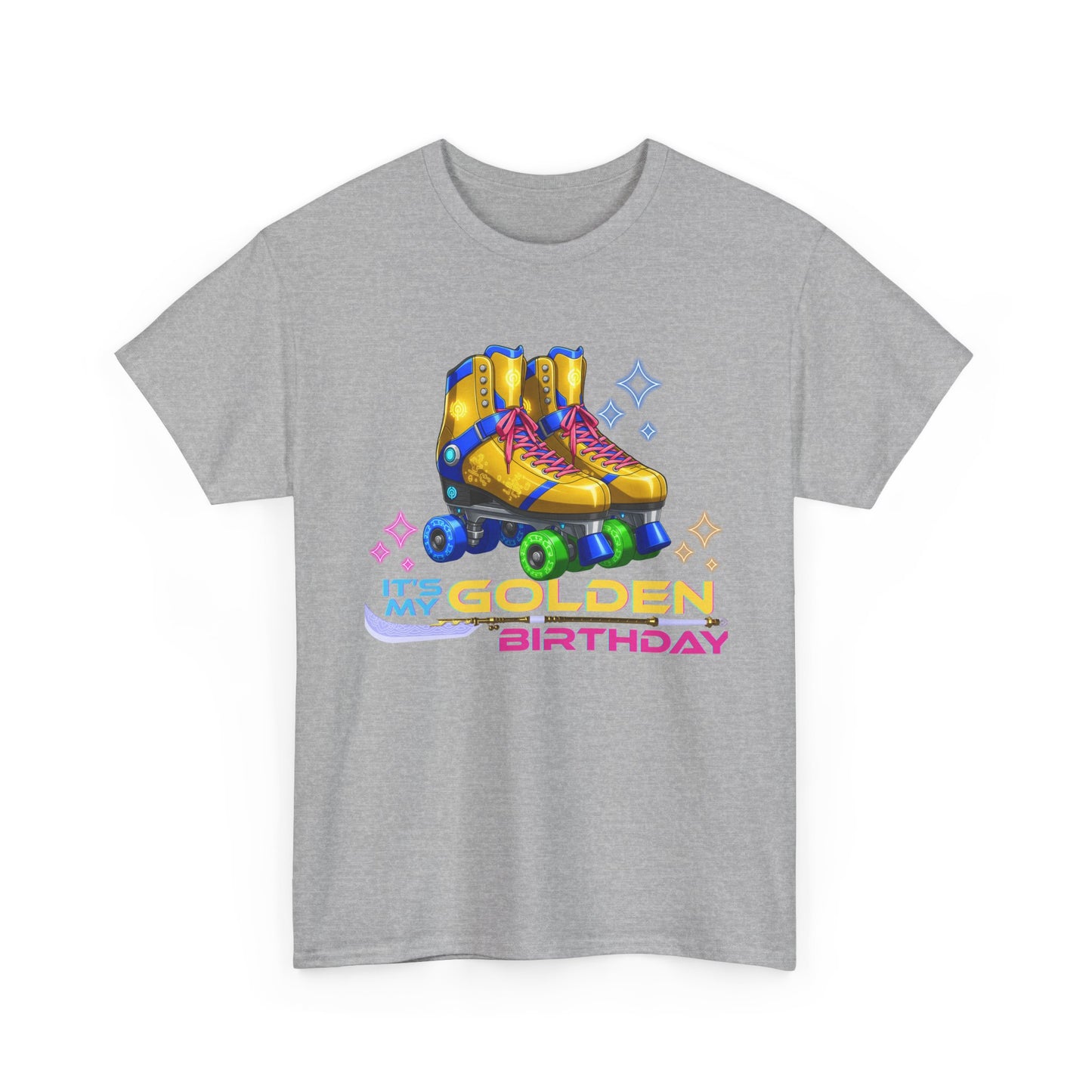 Golden Birthday - Adult Roller Skate Graphic T-Shirt – 100% Cotton