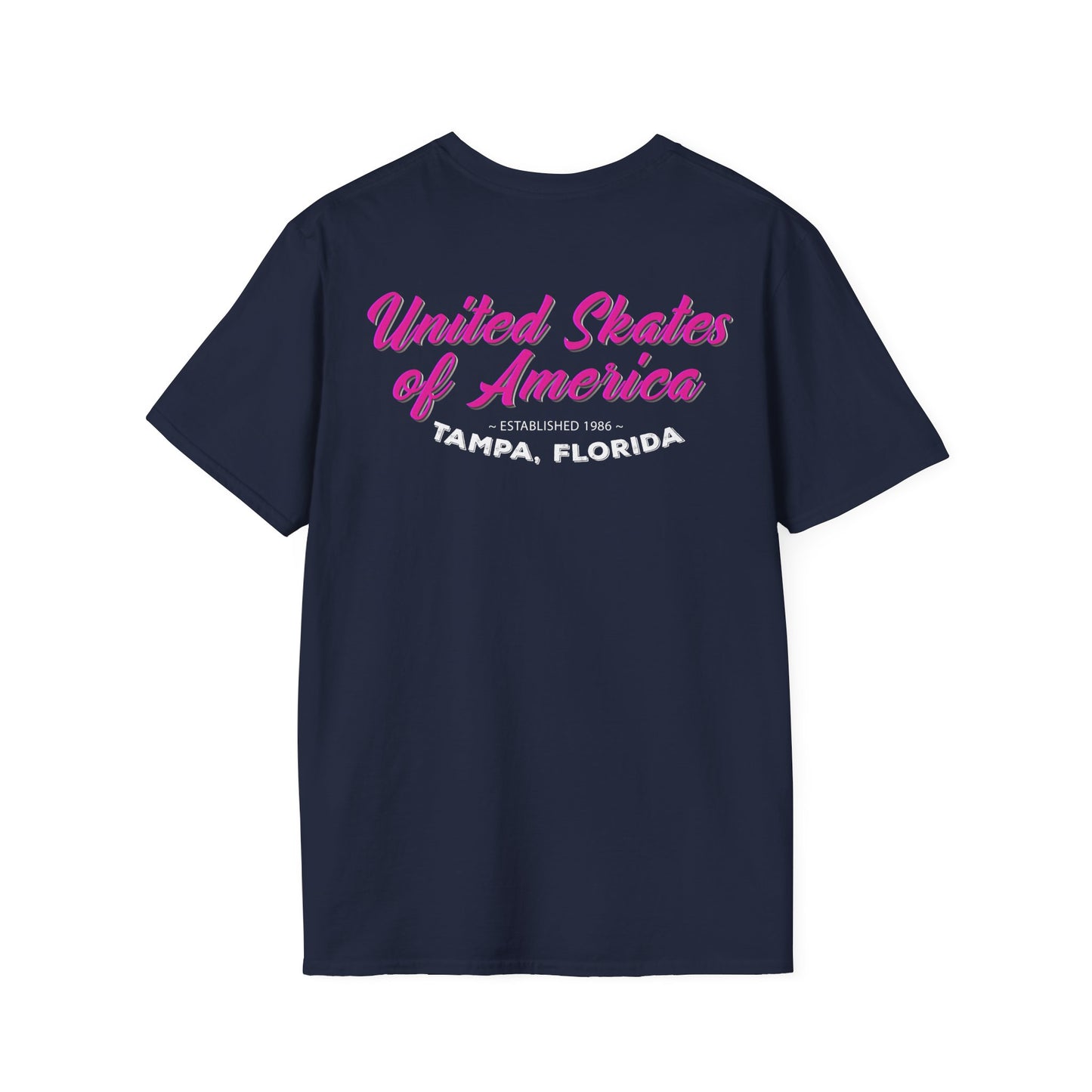 Adult "Flex Vibe Roller Skate" T-Shirt - United Skates of America - Tampa, FL