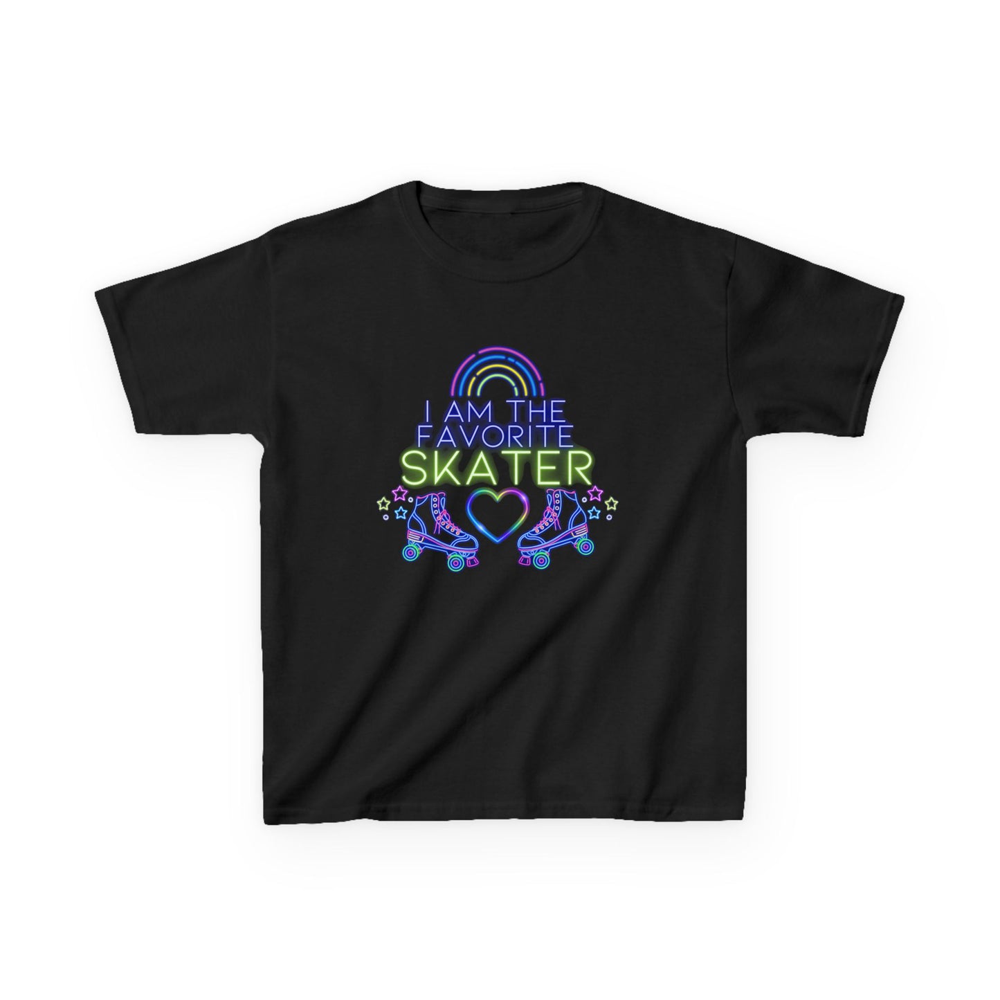 Kid's "I'm the Favorite Skater" Roller Skating Birthday Party Shirt for Boys and Girls