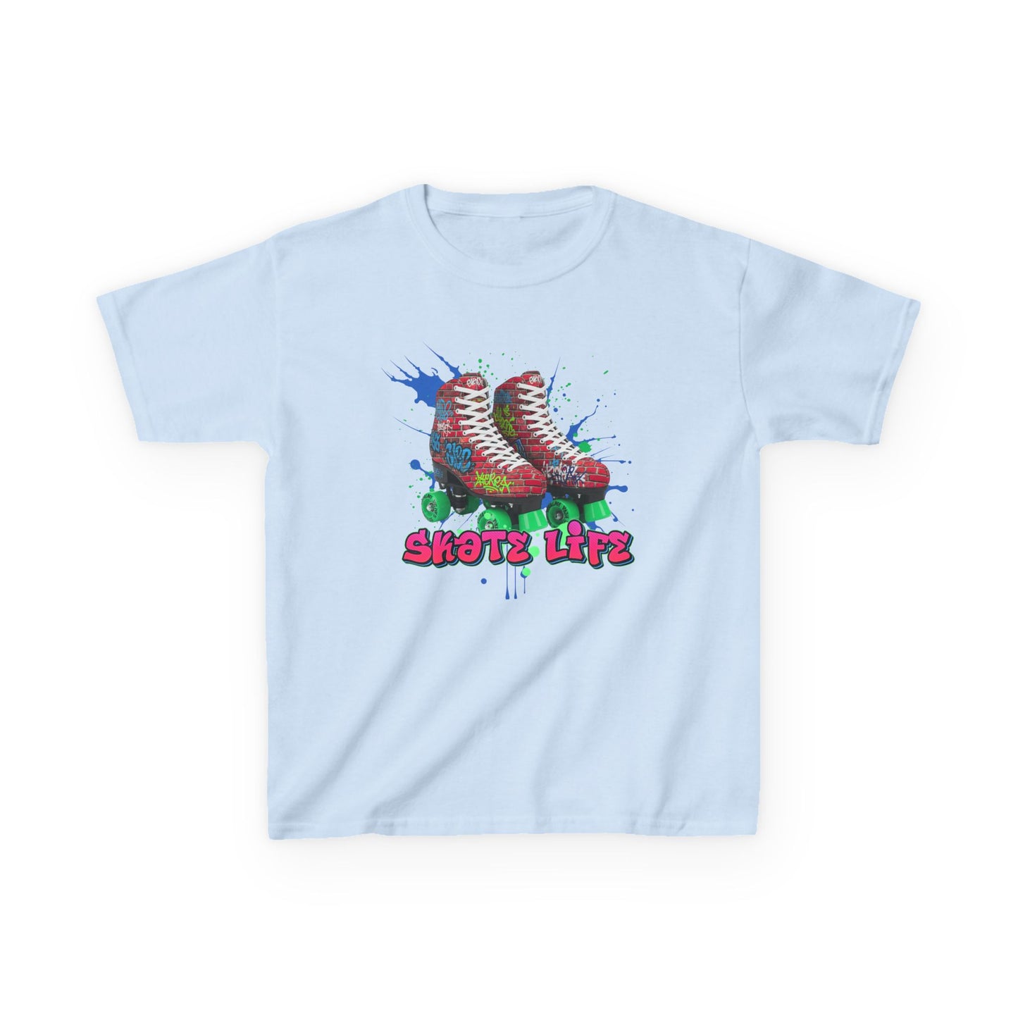 Kid's Roller Skating T-Shirt - Skate Life - Graphic Tee for Boys and Girls