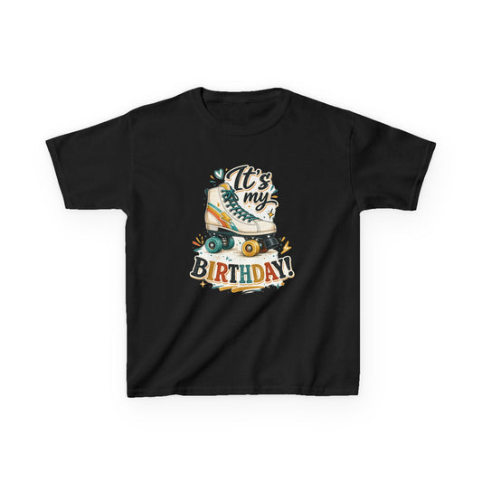 Kid's Birthday Roller Skating Shirt - It's My Birthday - Graphic T-Shirt for Boys and Girls