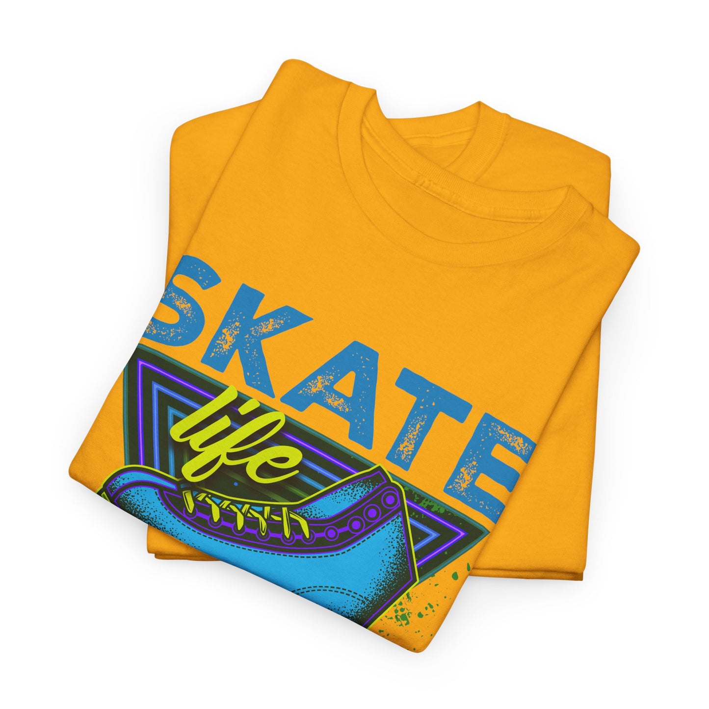 Jackson, NJ - Adult "Skate Life" Roller Skater T-Shirt (Blue Graphic)