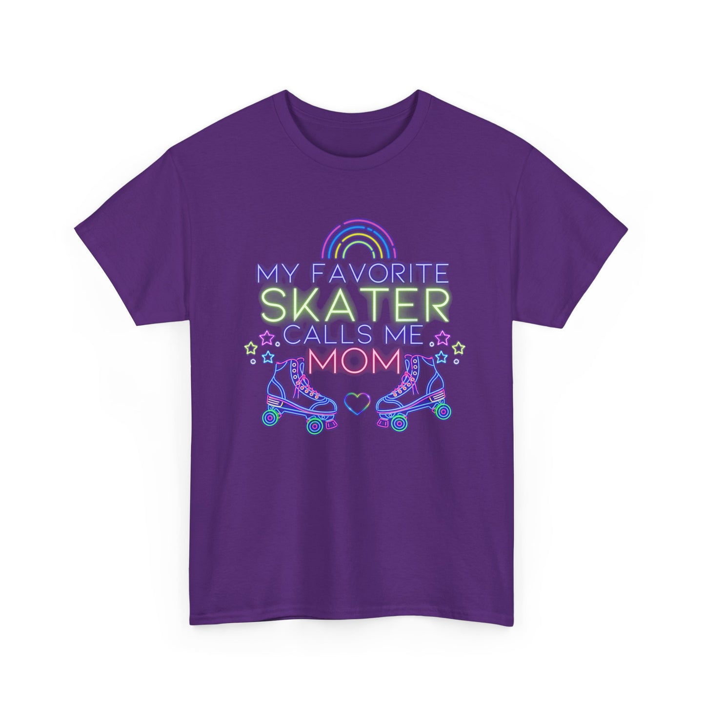 Women's "My Favorite Skater Calls Me Mom" Roller Skating Tee for Mothers
