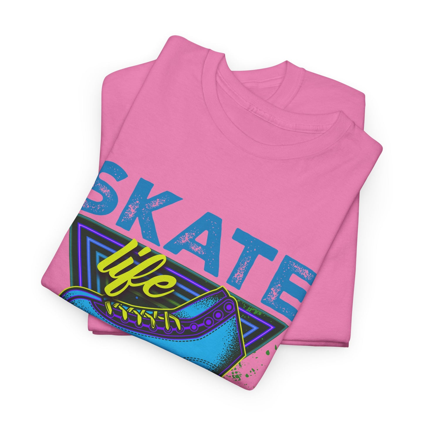 Unisex Roller Skating T-Shirt "Skate Life" Blue Graphic