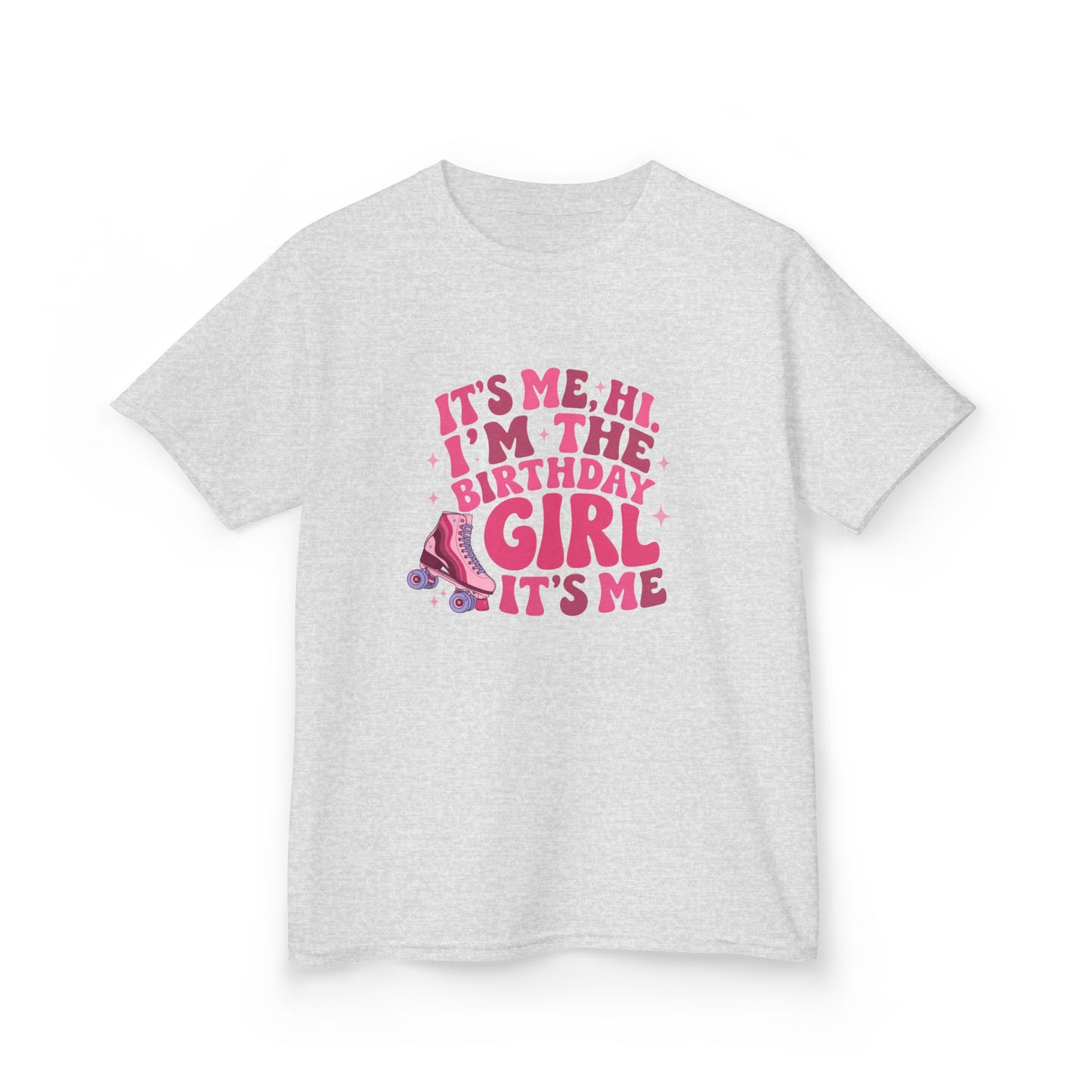 Girl's Birthday Roller Skating T-Shirt "Its Me, Hi I’m the Birthday Girl" Tee for Kids