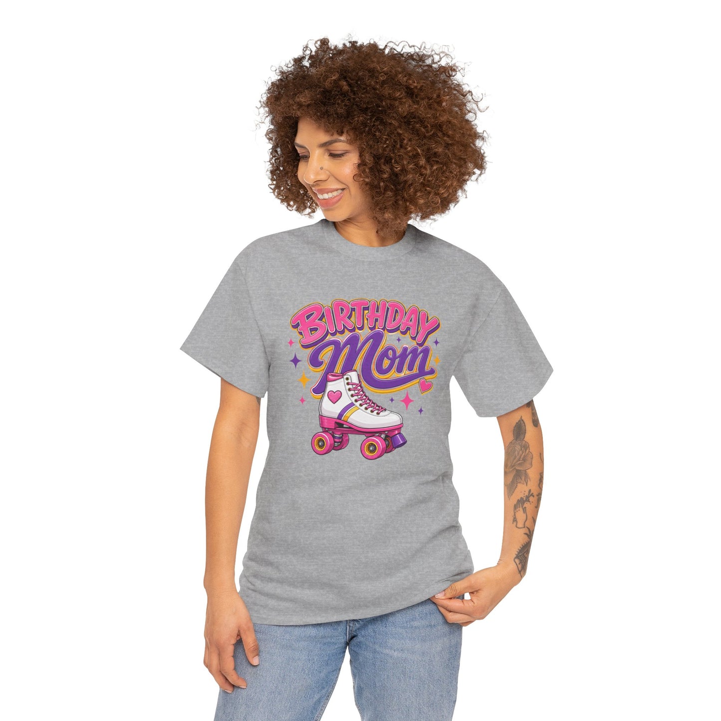 Women's Roller Skating Birthday T-Shirt - Birthday Mom - Retro Skate Tee