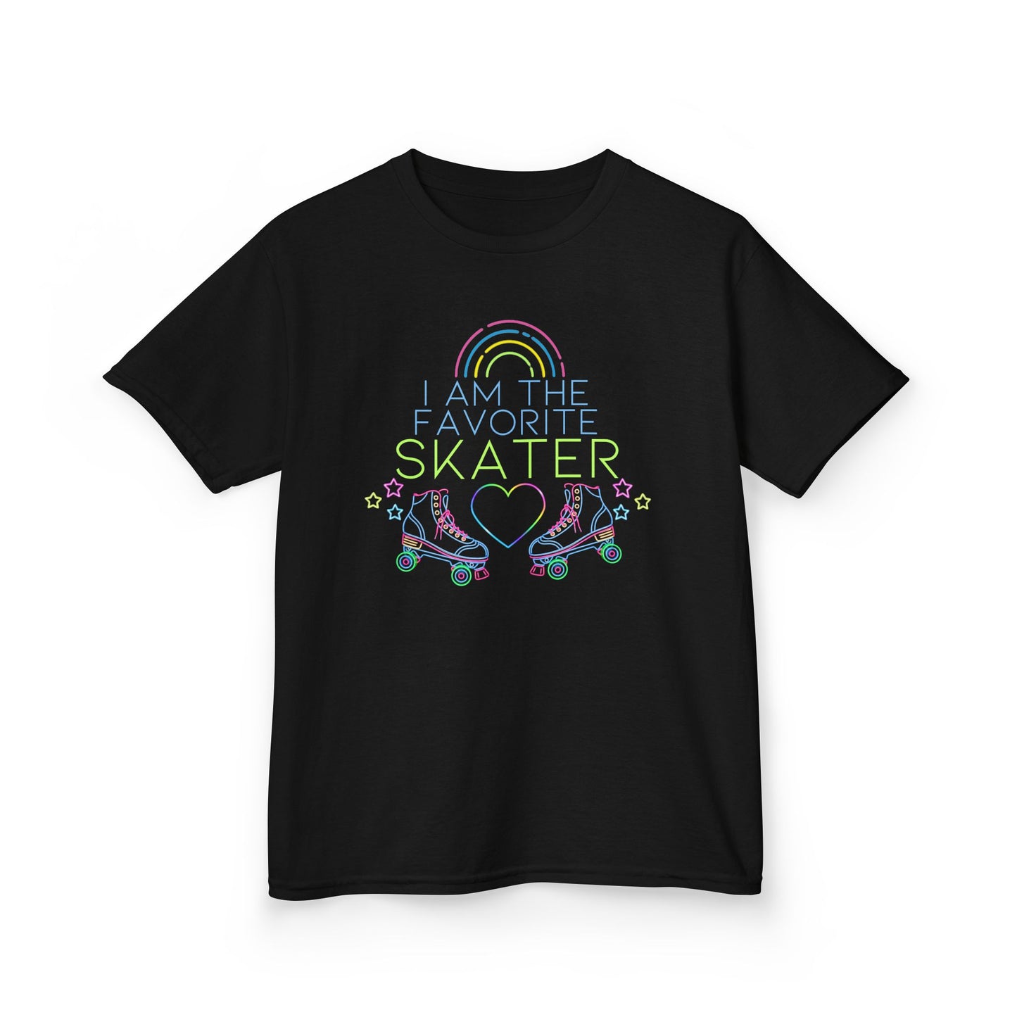 Kid's "I Am The Favorite Skater" Birthday Party T-Shirt, Roller Skating Tee