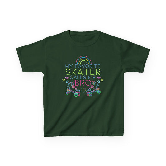 Boy's Roller Skating T-Shirt - My Favorite Skater Calls Me Bro - Birthday Party Shirt for Skaters