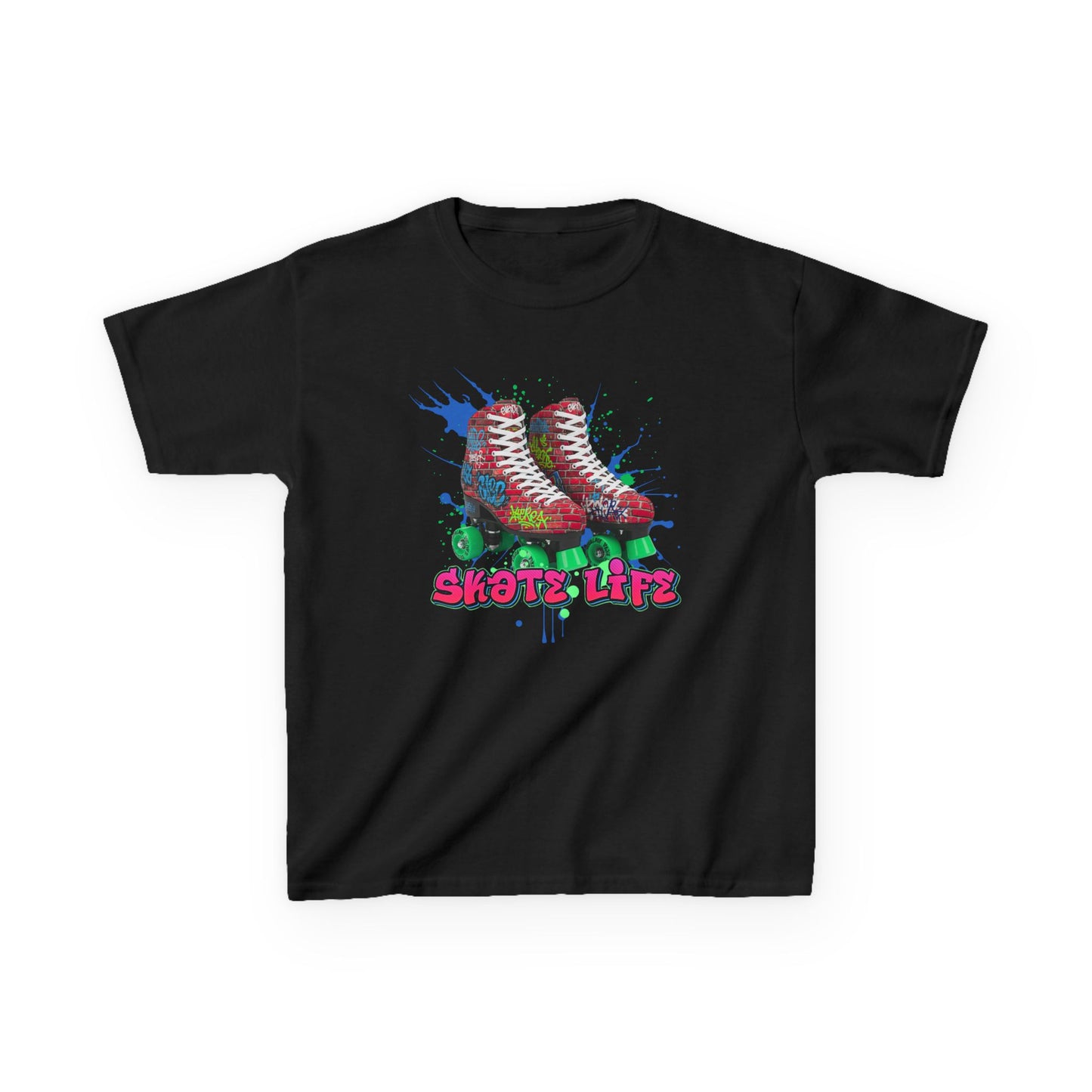 Kid's Roller Skating T-Shirt - Skate Life - Graphic Tee for Boys and Girls