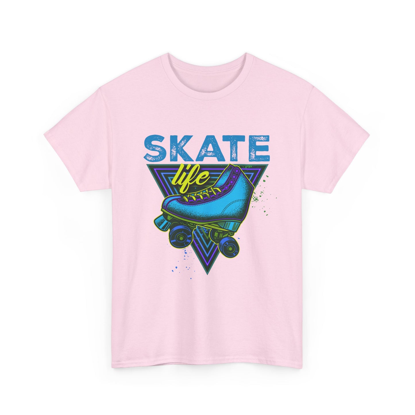Unisex Roller Skating T-Shirt "Skate Life" Blue Graphic