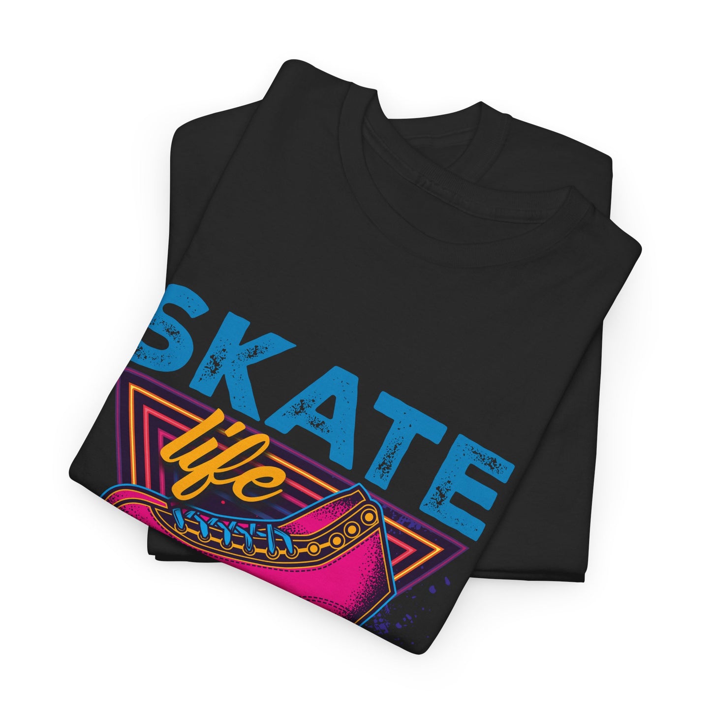 Adult Roller Skating T-Shirt - "Skate Life" - Pink Graphic