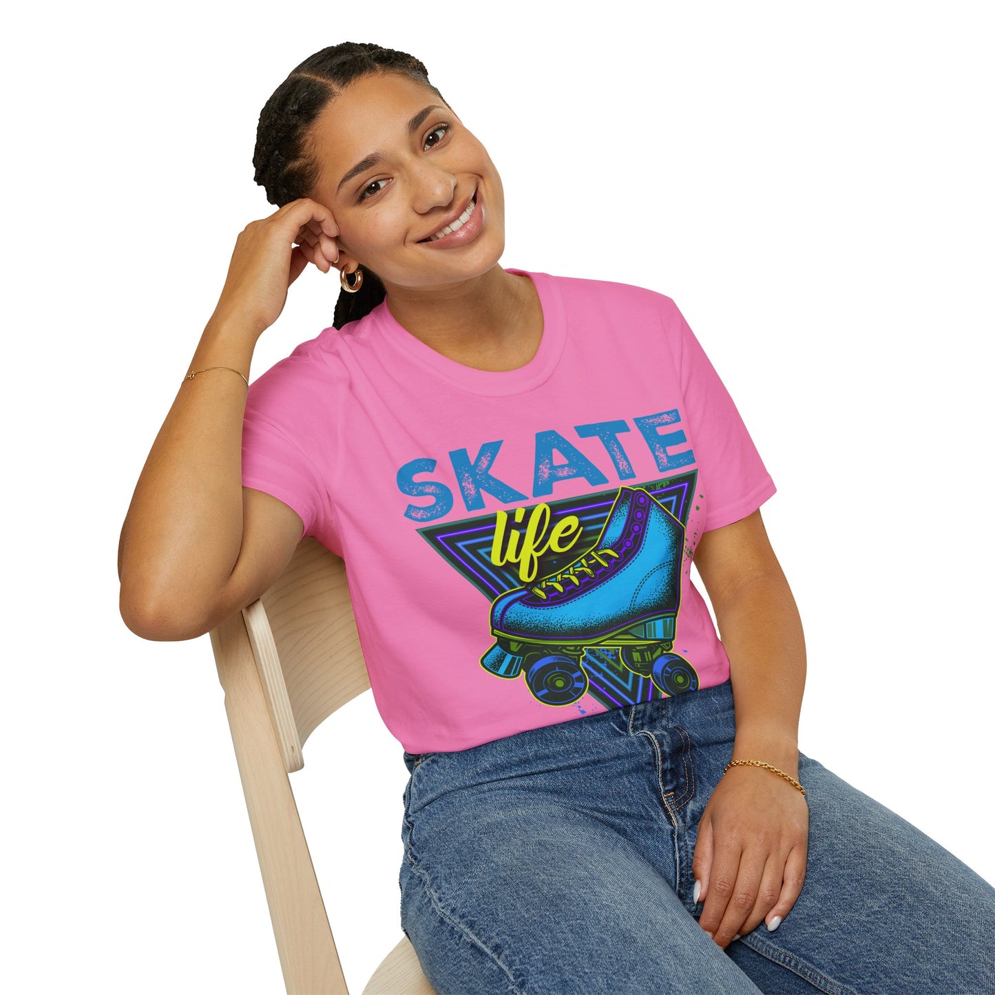 Adult "Skate Life" T-Shirt - United Skates of America - Seaford (Blue)