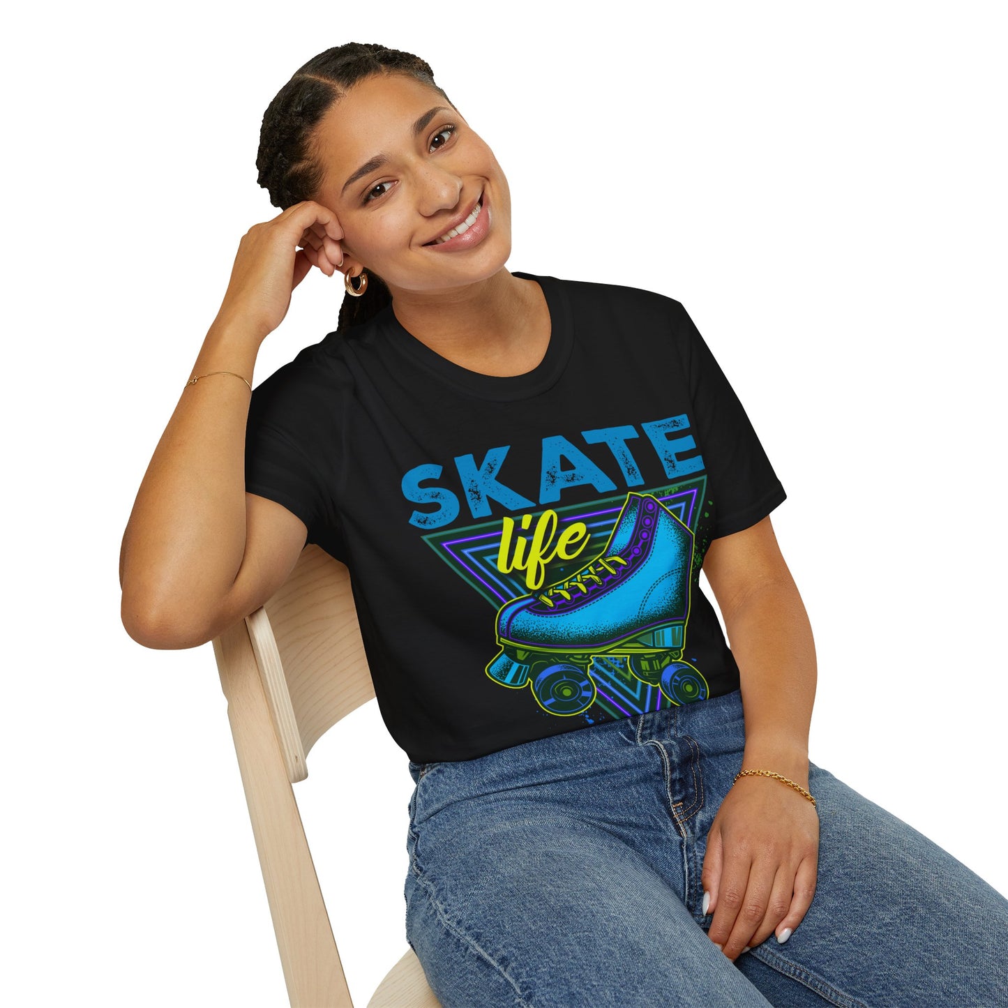 Adult "Skate Life" T-Shirt - United Skates of America - Seaford (Blue)