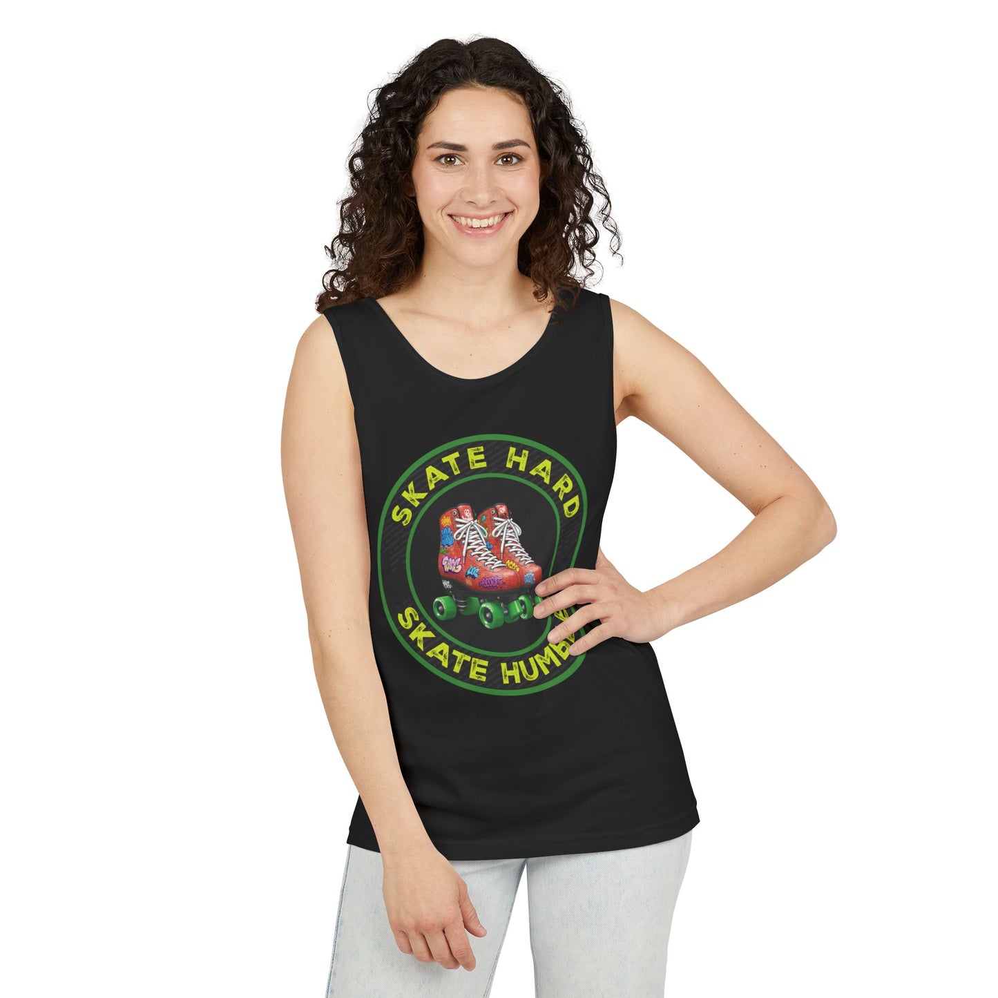 Unisex, Skate Hard, Skate Humble, Tank Top