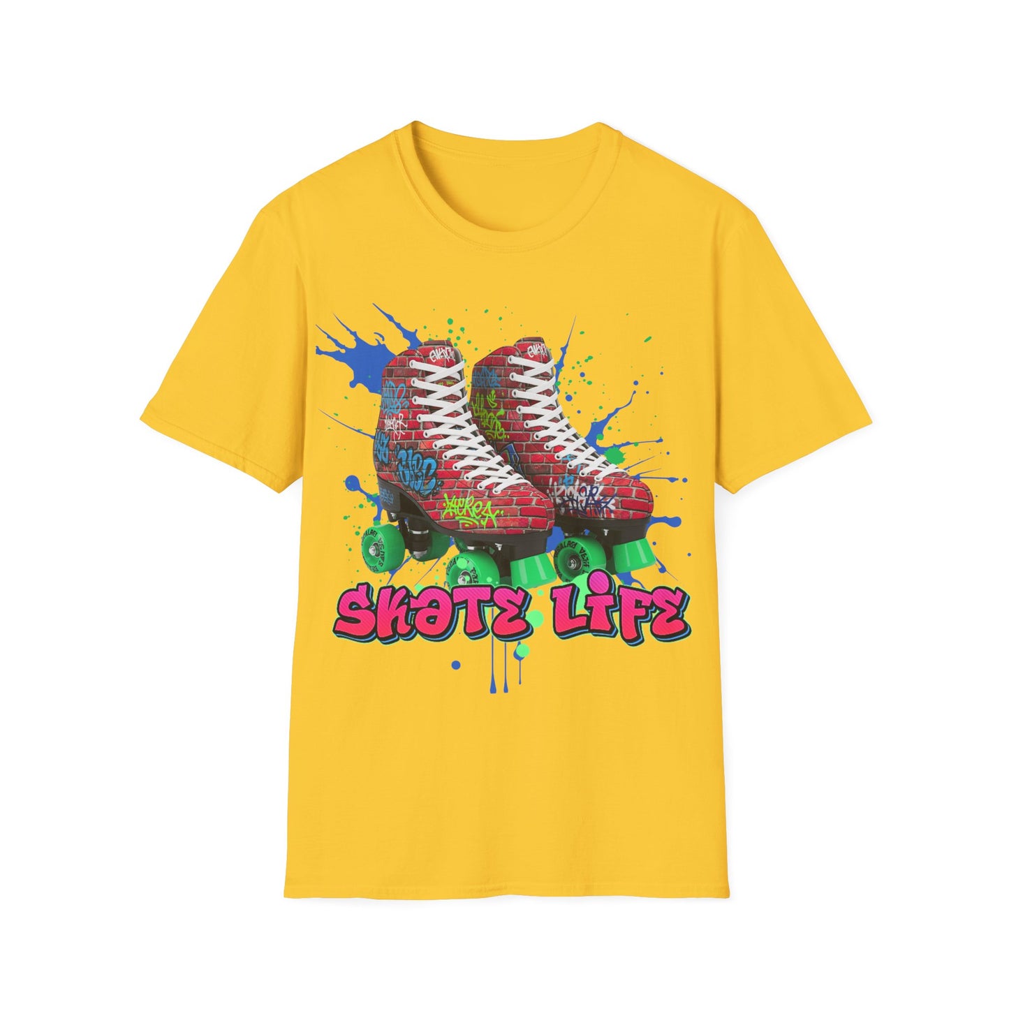 Adult "Skate Life" Paint Splattered T-Shirt - Millennium Skate World