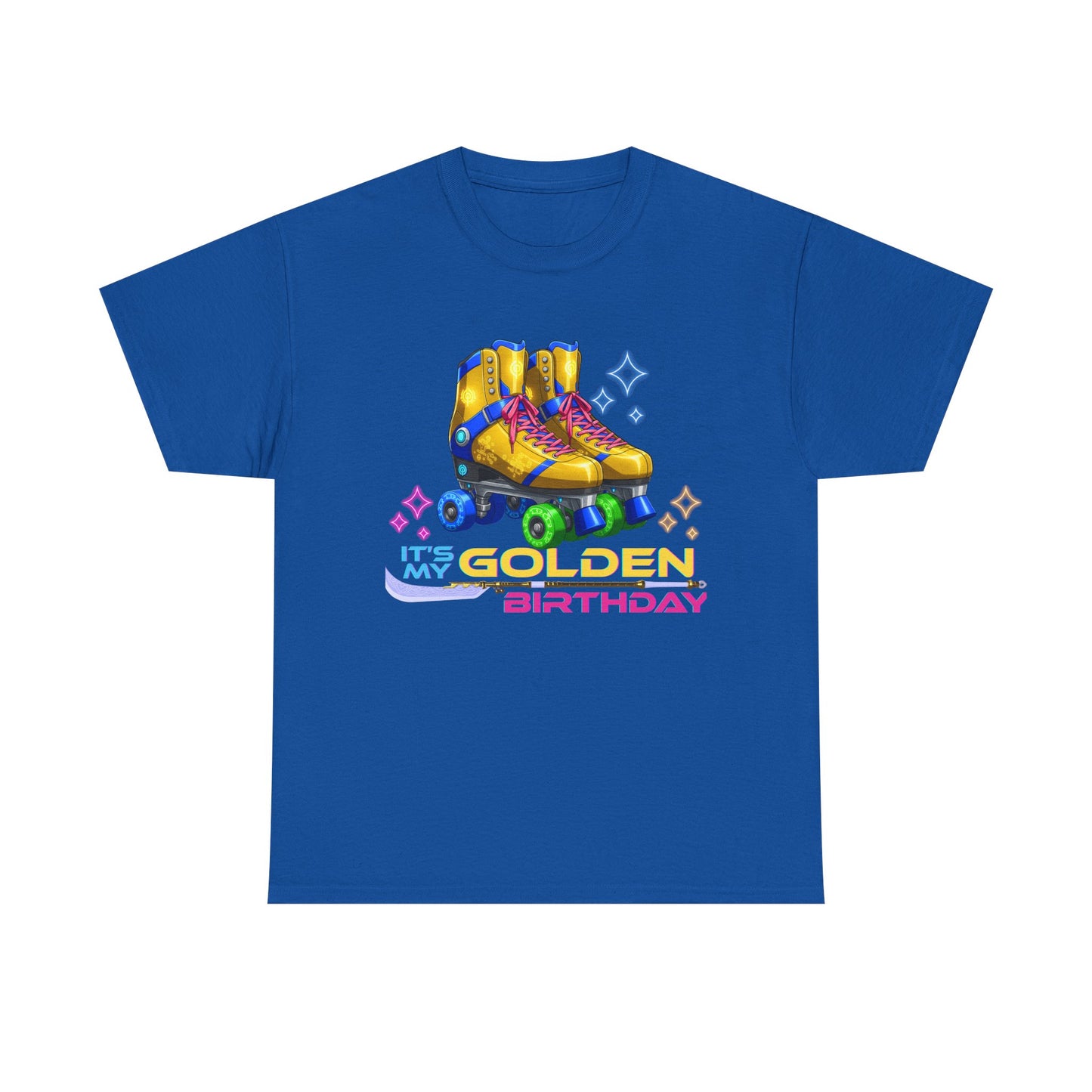 Golden Birthday - Adult Roller Skate Graphic T-Shirt – 100% Cotton