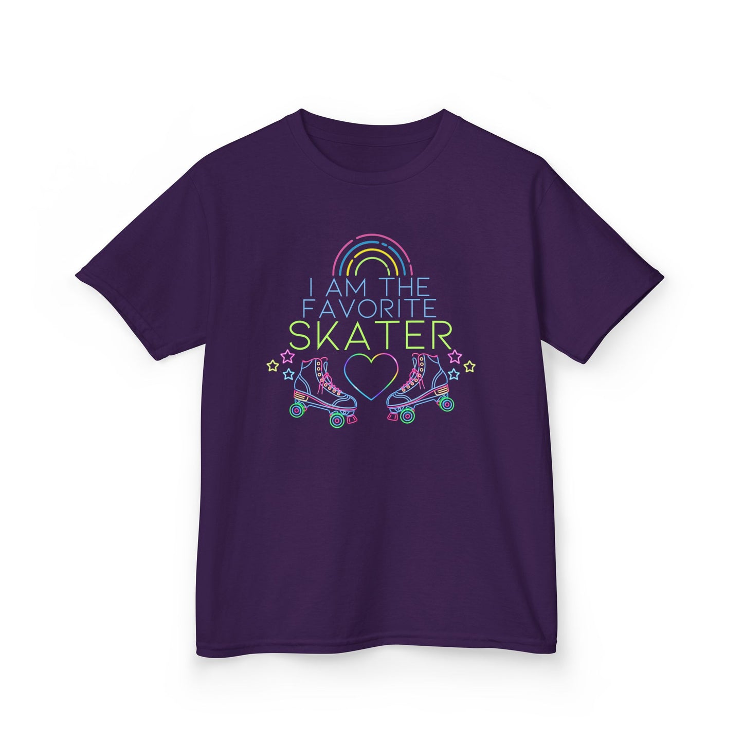 Kid's "I Am The Favorite Skater" Birthday Party T-Shirt, Roller Skating Tee