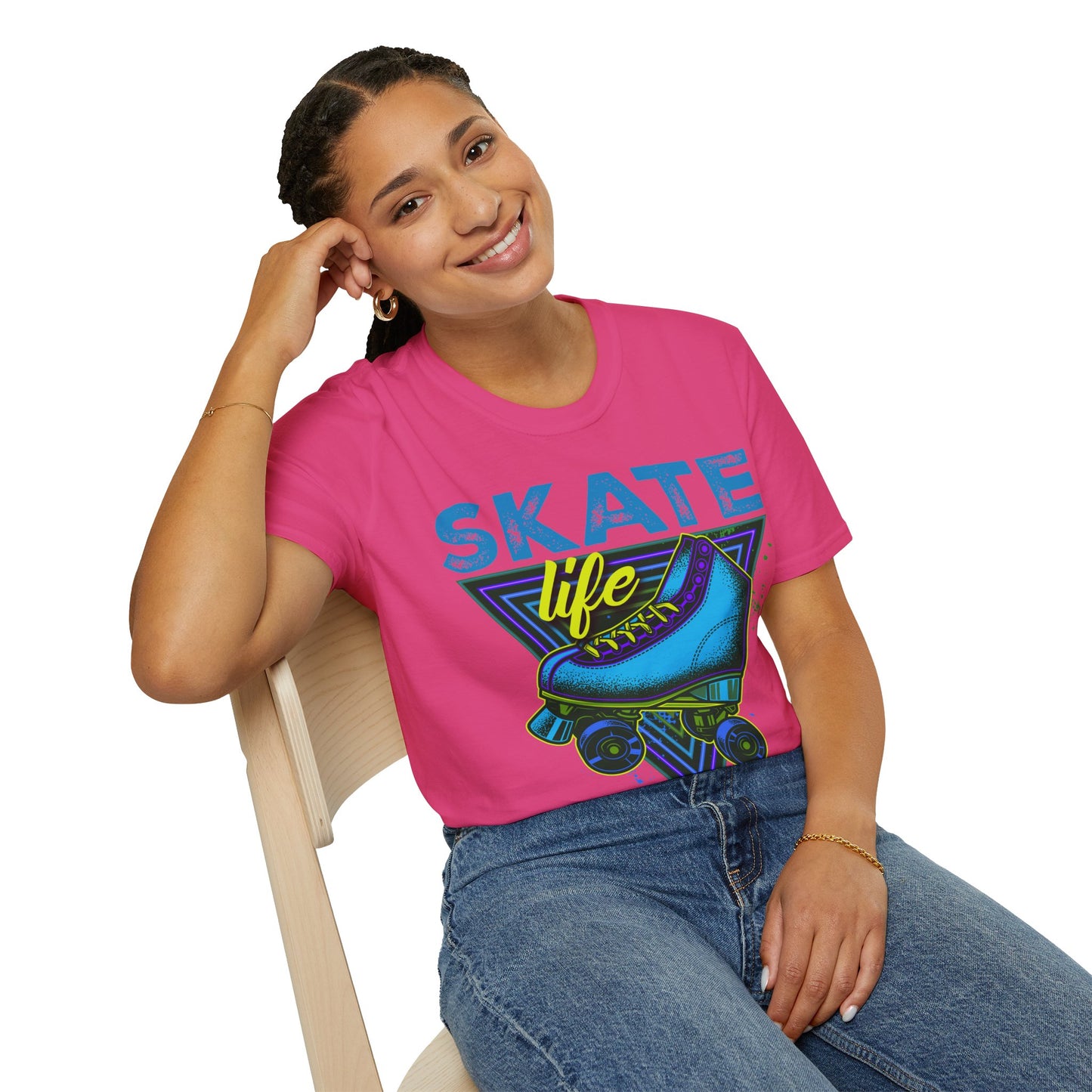 Adult "Skate Life" T-Shirt - Skateland - Chandler (Blue)