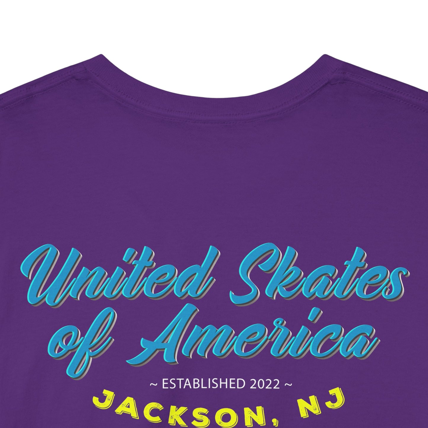 Jackson, NJ - Adult "Skate Life" Roller Skater T-Shirt (Blue Graphic)