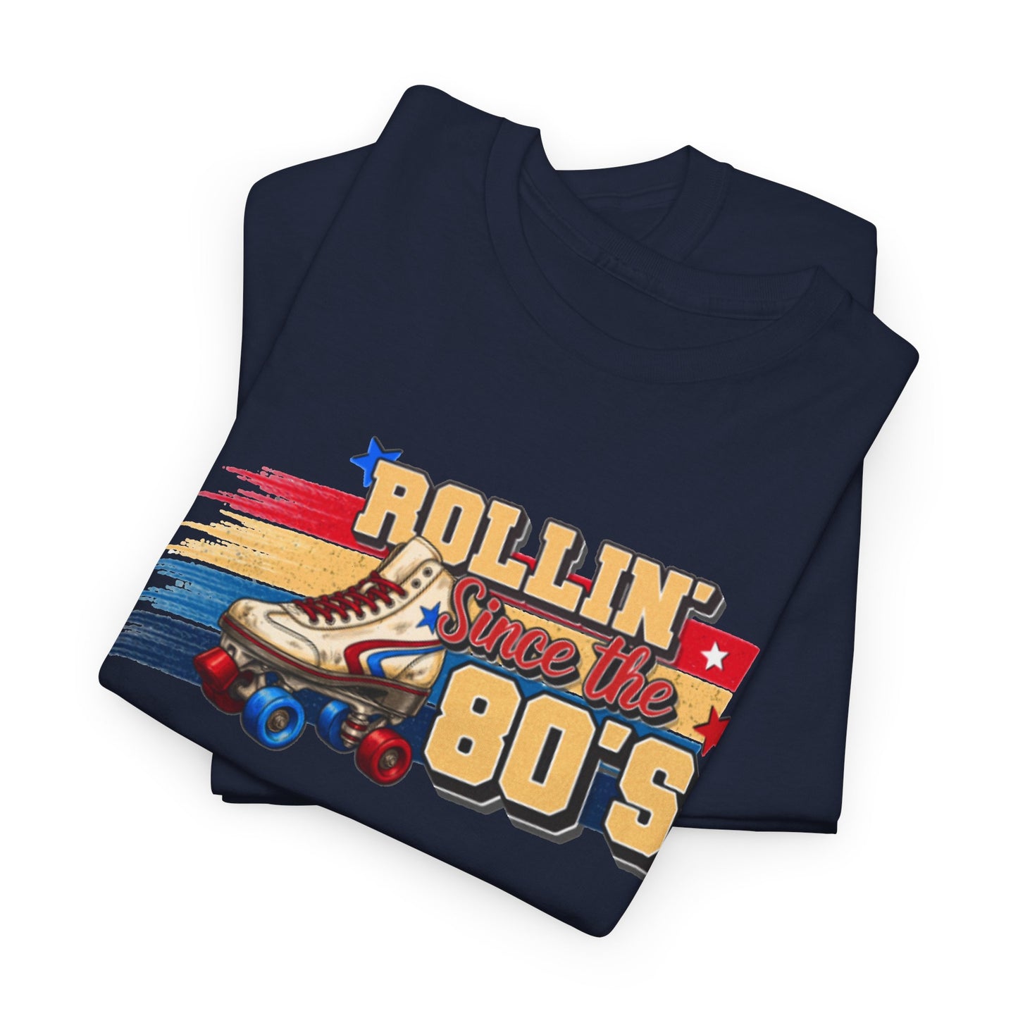 Rollin' Since the 80's - Retro Roller Skating T-Shirt – Vintage Quad Roller Skate Graphic Tee