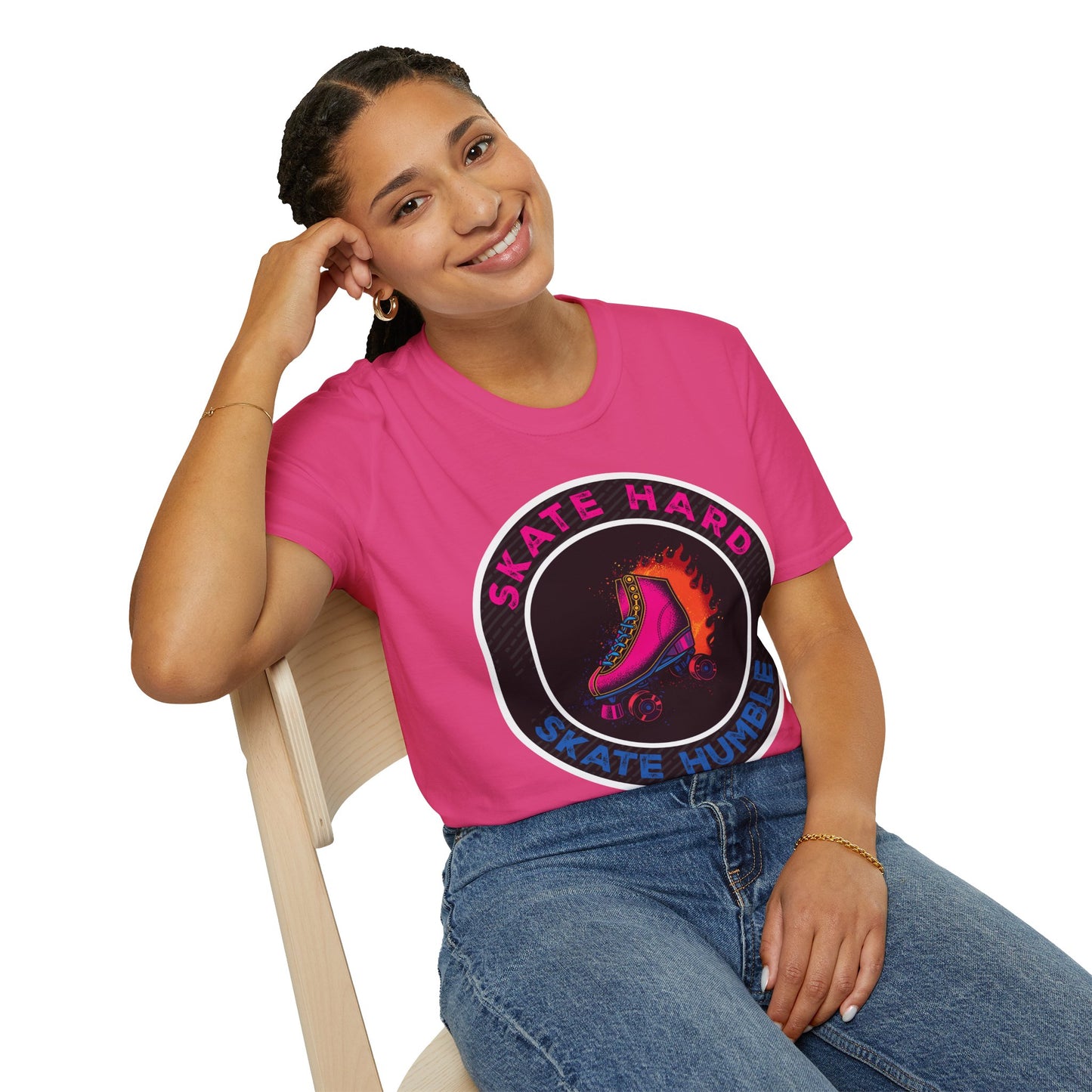 Adult "Skate Hard Skate Humble" T-Shirt -United Skates of America - Jackson