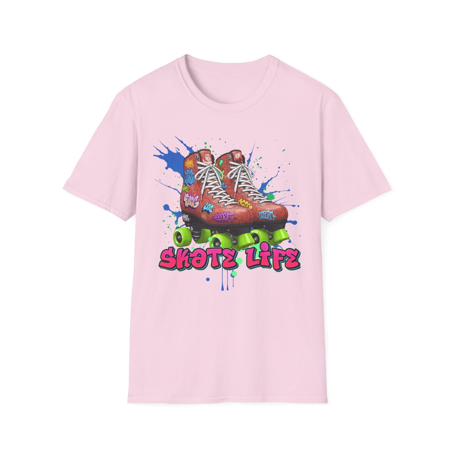 Adult "Skate Life" Paint Splattered Skate T-Shirt - Millennium Skate World