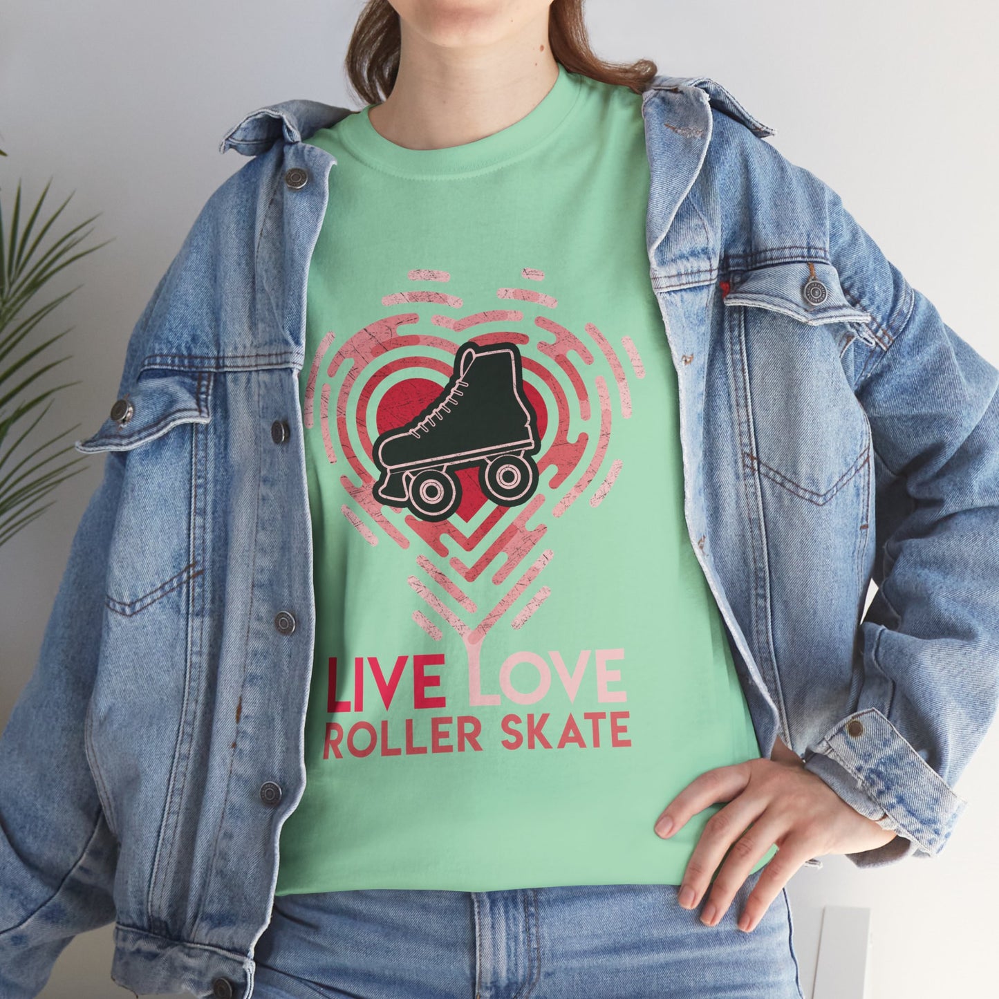 Women's "Live Love Roller Skate" Roller Skaters T-Shirt