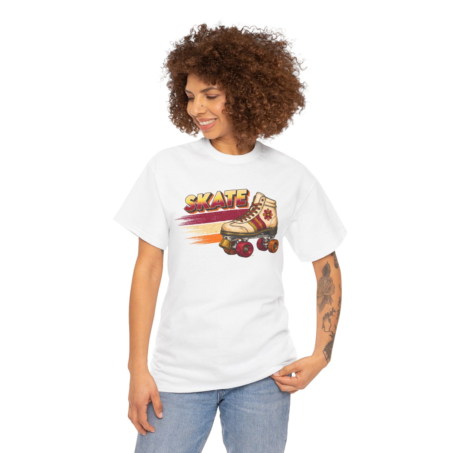 Retro Roller Skate T-Shirt | Unisex Vintage Quad Skating Graphic Tee | 70s 80s Inspired Roller Skate Shirt