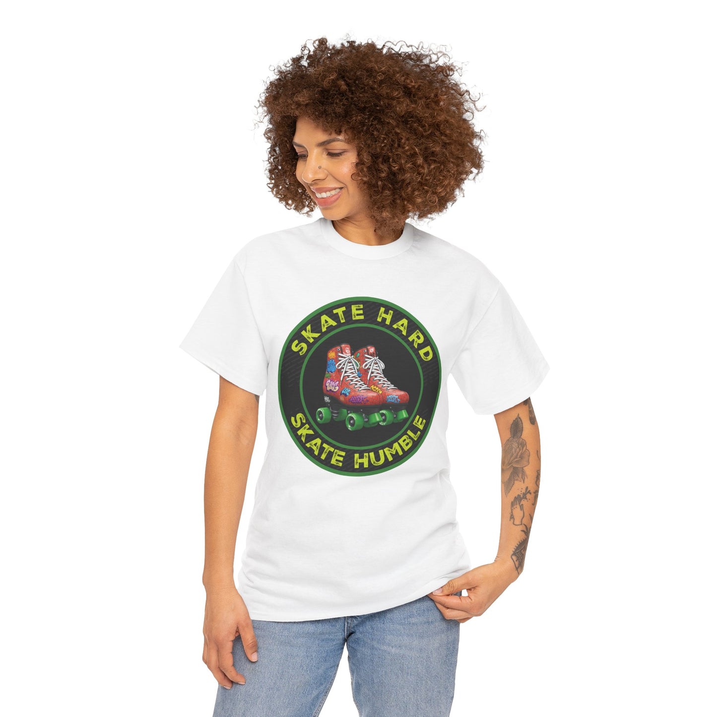 Adult "Skate Hard Skate Humble" Roller Skating T-Shirt