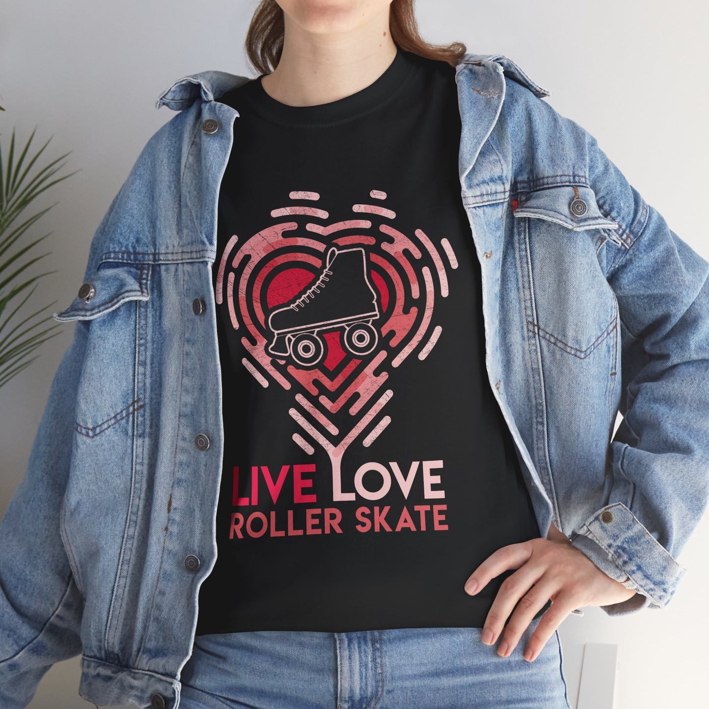 Women's "Live Love Roller Skate" Roller Skaters T-Shirt
