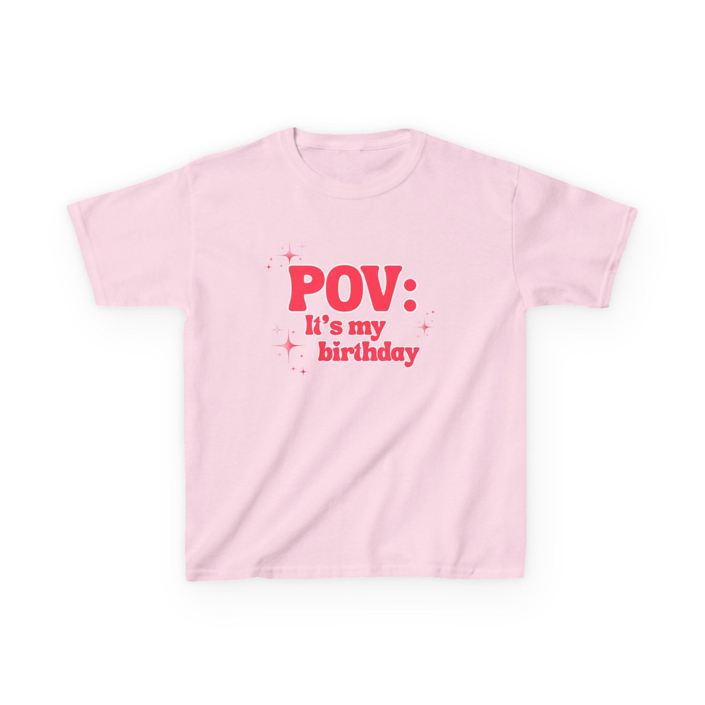 Girl's Roller Skating Birthday T-Shirt - POV It’s My Birthday - Skater Tee for Kids