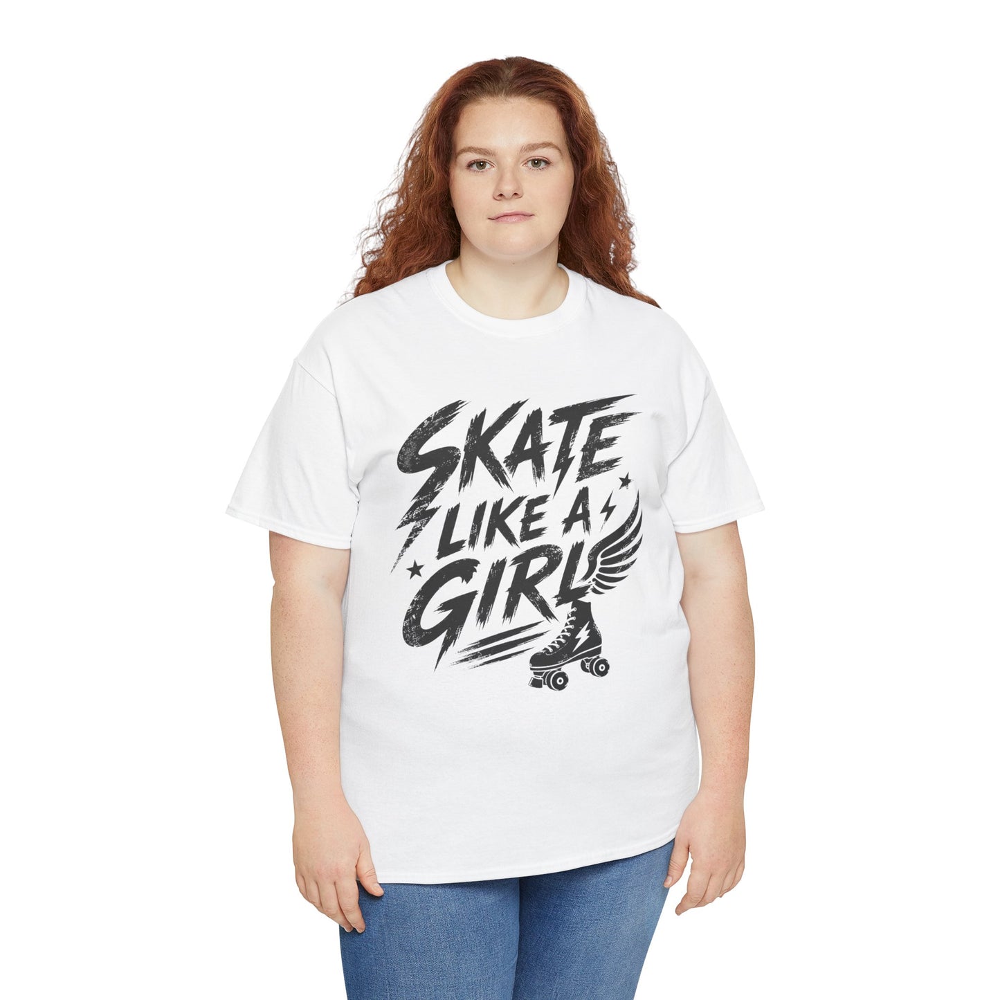 Adult Skate Like a Girl Women's T-Shirt | Roller Skating, Roller Derby Girl & Rink Life Tee