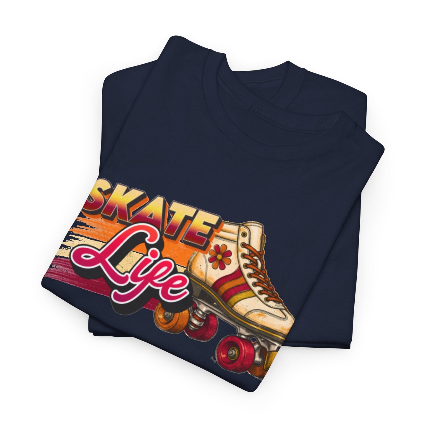 Retro Skate Life Graphic Tee - Vintage 70s 80s Roller Skating Shirt - Old School Skaters