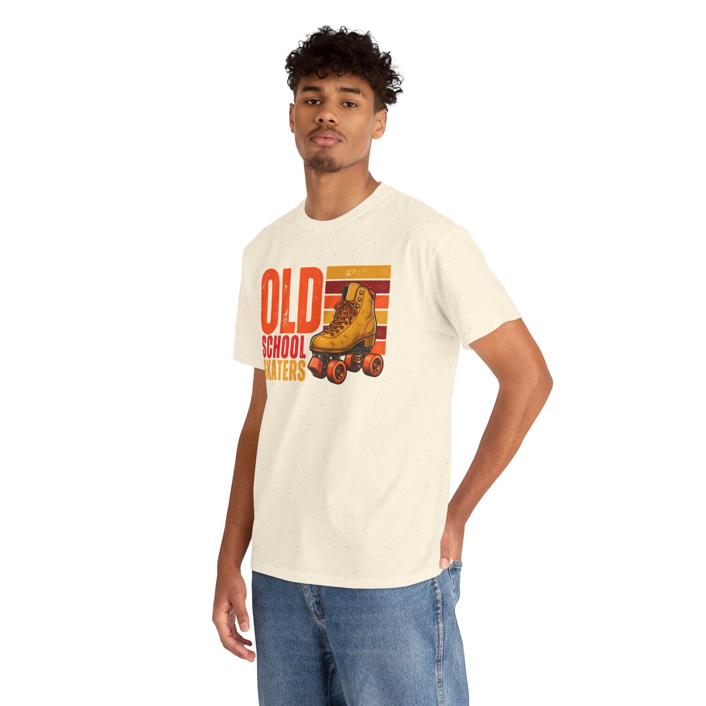 Old School Skaters Retro Roller Skating T-Shirt - Vintage Graphic Tee - 70s 80s Retro Skating Shirt