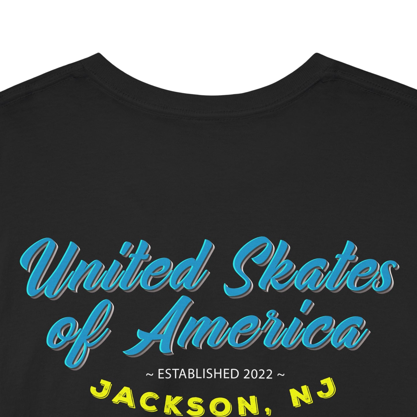 Jackson, NJ - Adult "Skate Life" Roller Skater T-Shirt (Blue Graphic)