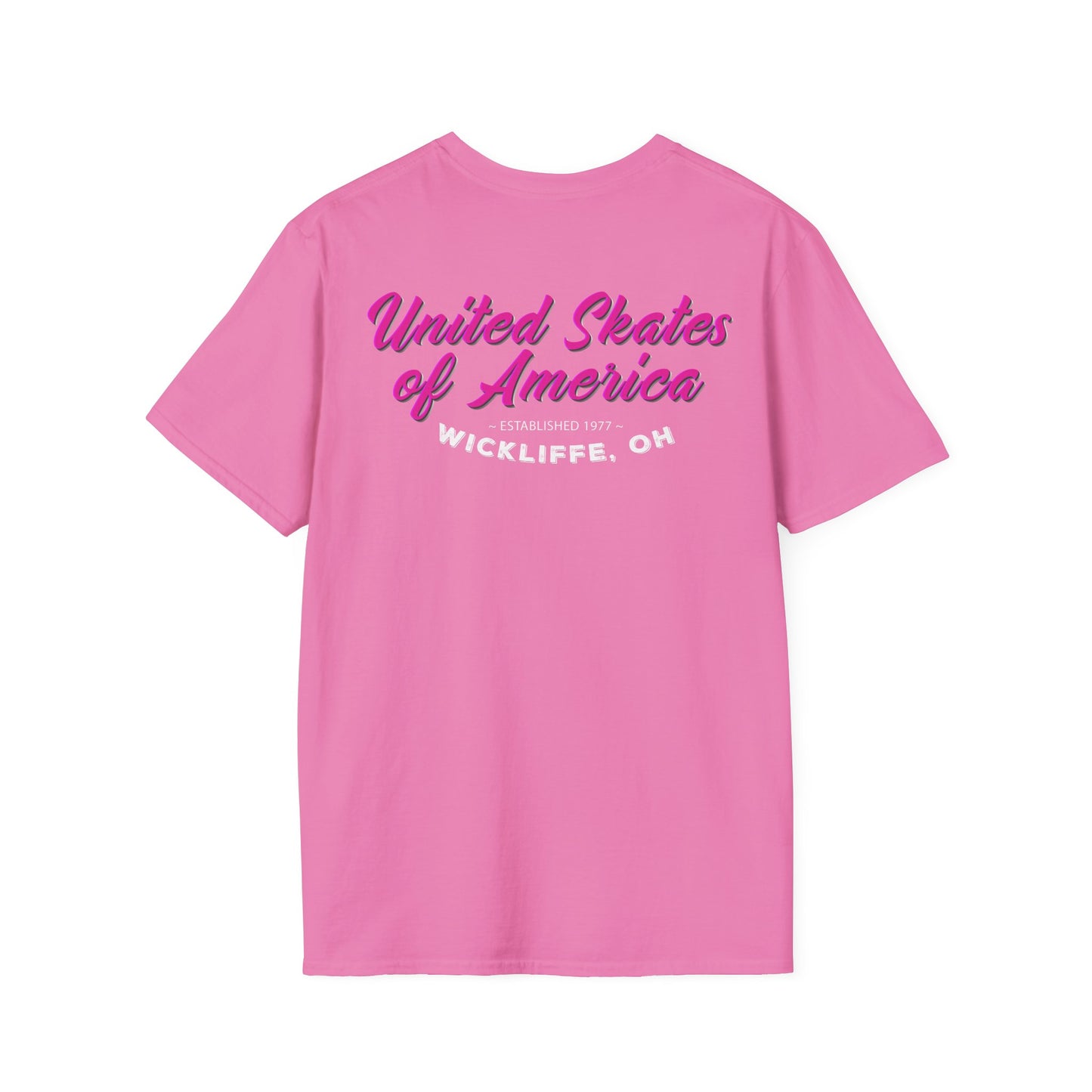 Adult "Skate Life" T-Shirt - United Skates of America - Wickliffe, OH (Pink)